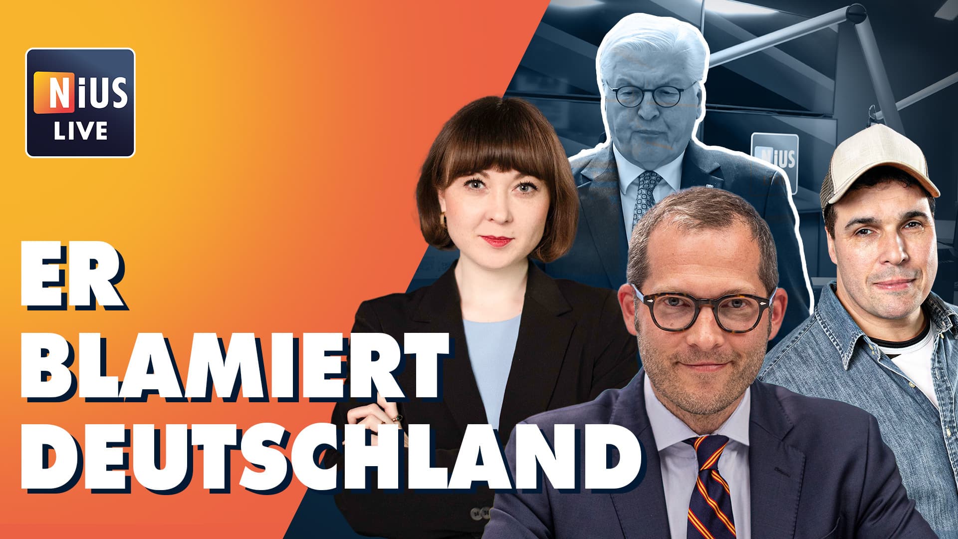 Das war NIUS LIVE: Bundespräsident Steinmeier blamiert Deutschland