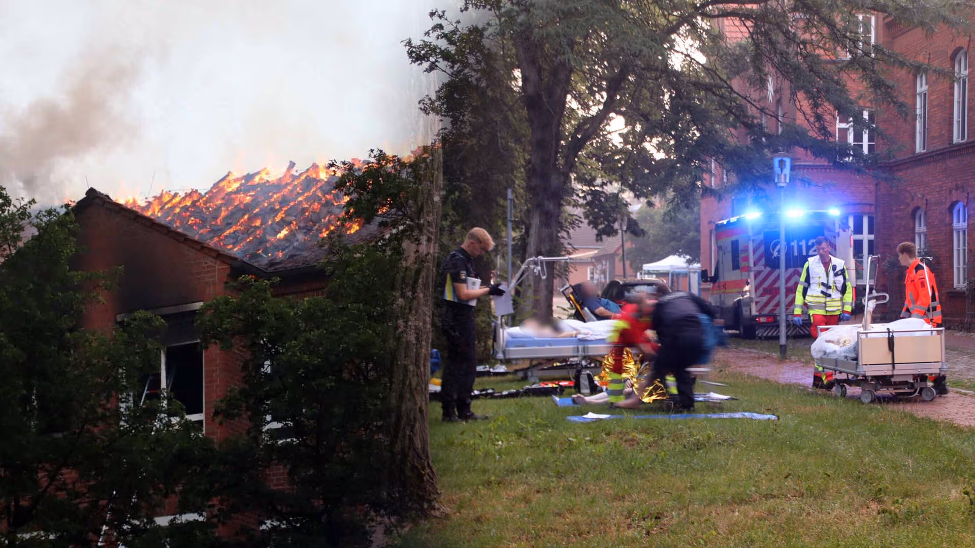Zwei Tote bei Brand in Krankenhaus in Ludwigslust