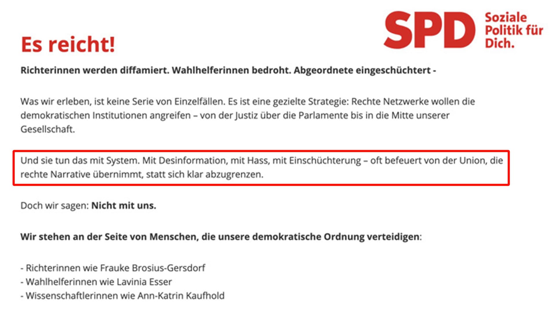 Nach NIUS-Berichterstattung: SPD löscht Angriff auf die CDU