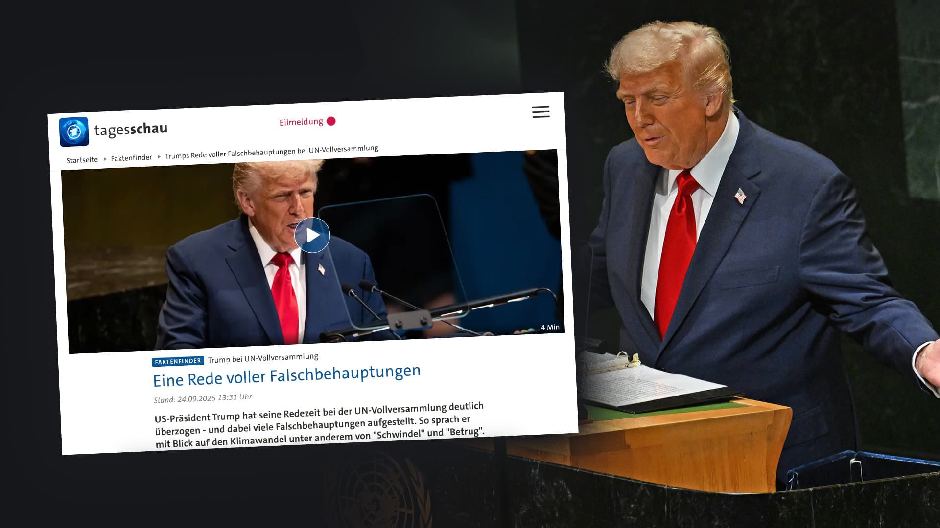 So verzweifelt versucht die ARD, Trumps brillante Rede zu diskreditieren