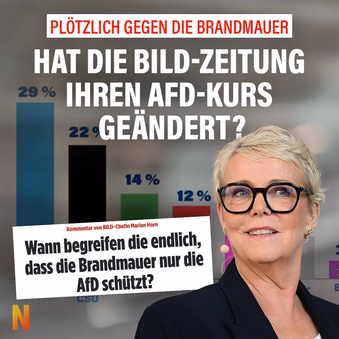 Plötzlich gegen die Brandmauer: Hat die Bild-Zeitung ihren AfD-Kurs geändert?