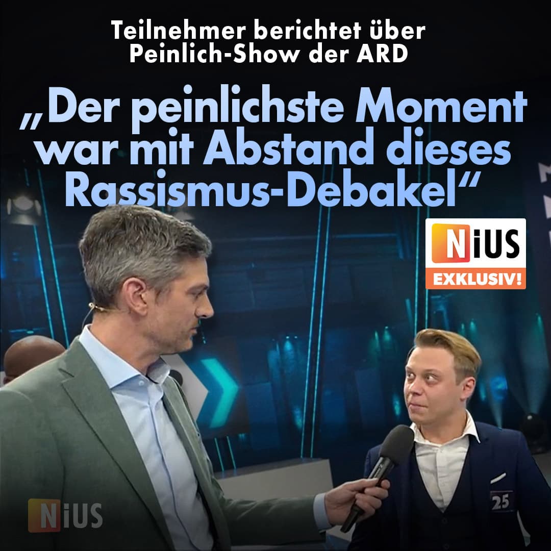 Teilnehmer berichtet über ARD-Show: „Der peinlichste Moment war mit Abstand dieses Rassismus-Debakel“