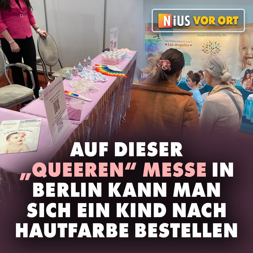 Auf dieser „queeren“ Messe in Berlin kann man sich ein Kind nach Hautfarbe bestellen