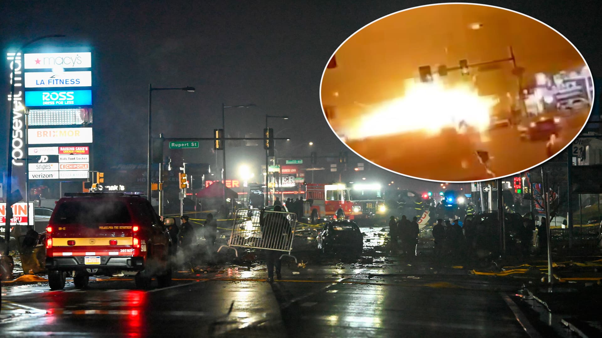 Feuerball! Autos und Häuser in Flammen! Privatjet stürzt in Philadelphia ab
