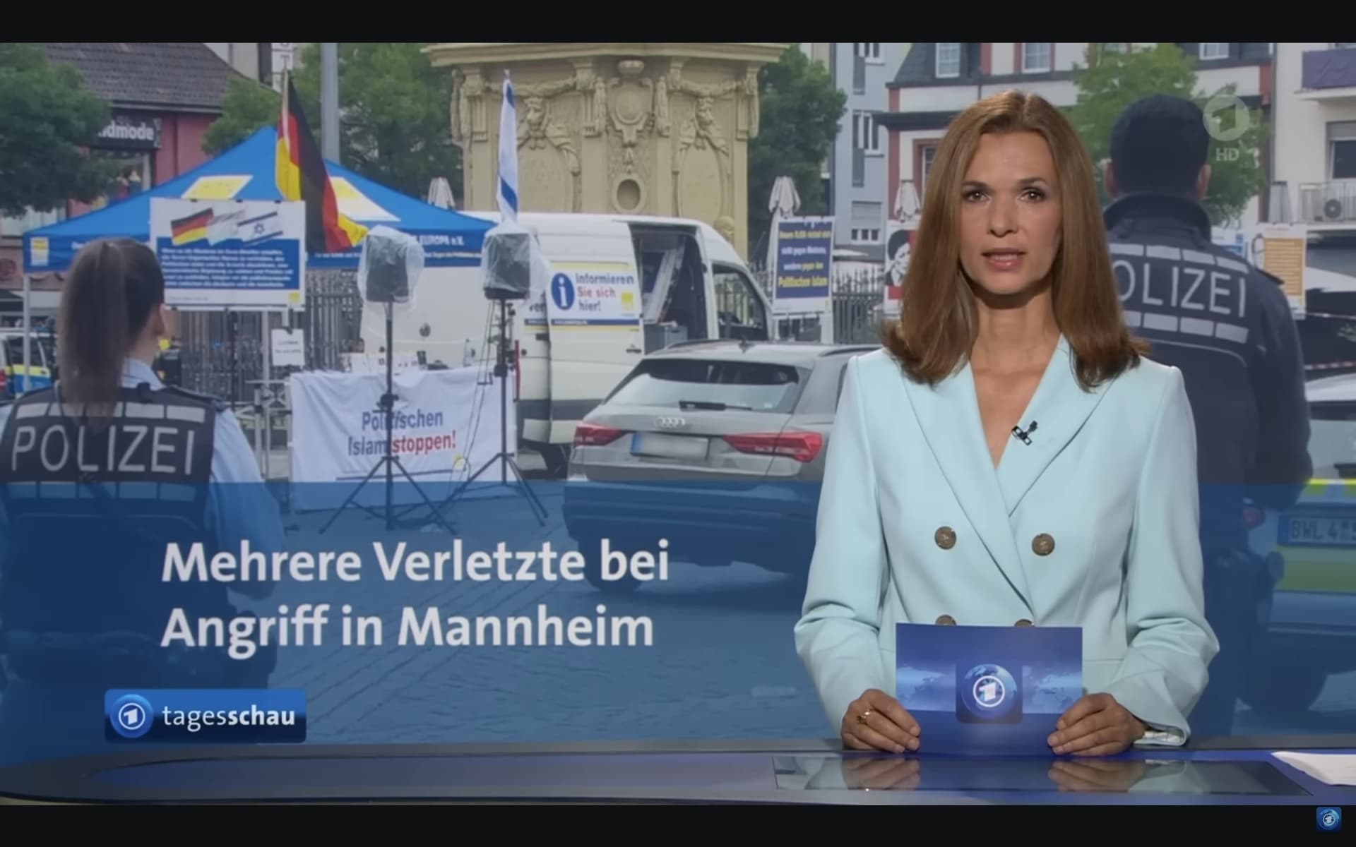 Tagesschau-Bericht über Mannheim-Terror deutlich kürzer als über Sylt-Video