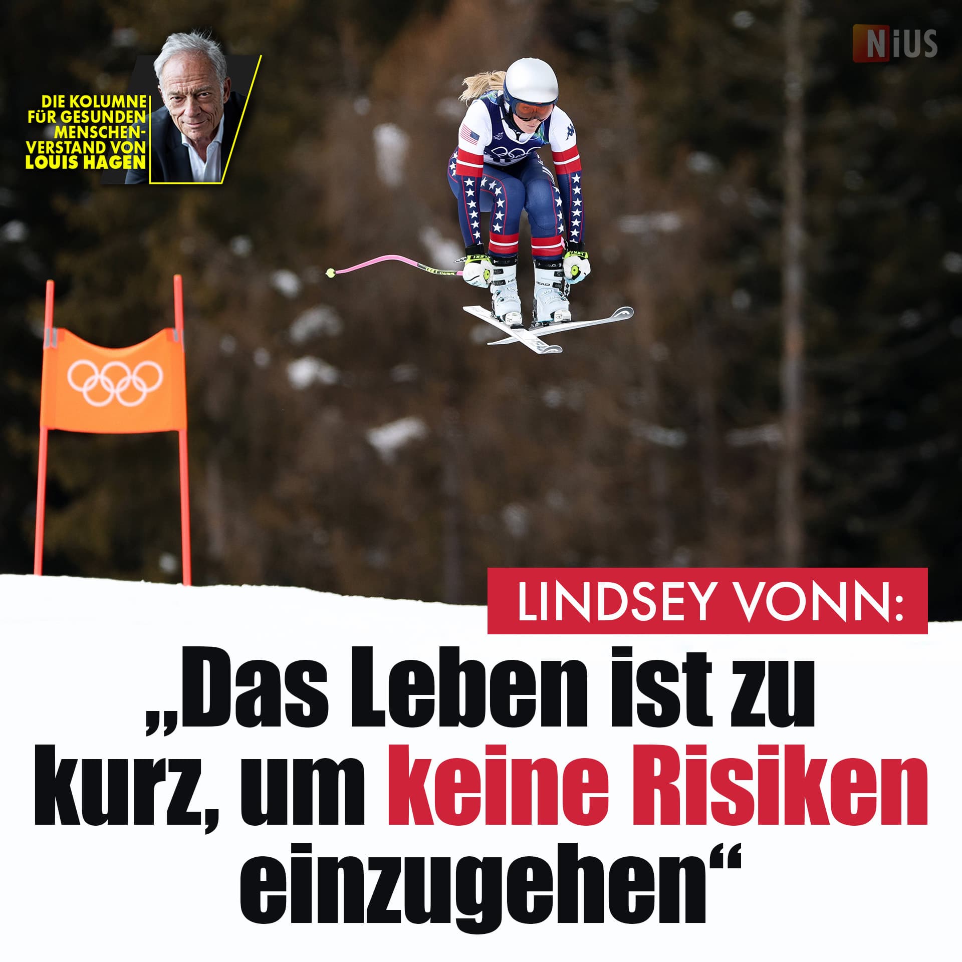 Lindsey Vonn: „Das Leben ist zu kurz, um keine Risiken einzugehen“