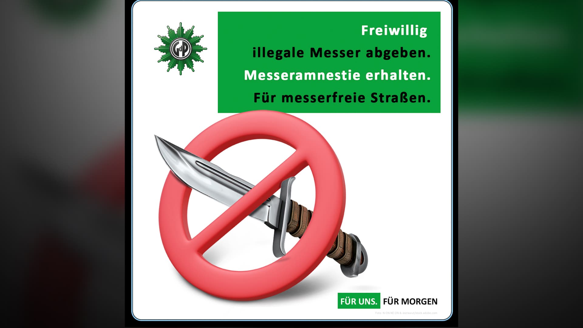 Polizei-Gewerkschaft fordert ein Jahr Netflix umsonst für Kriminelle, die freiwillig ihr Messer abgeben