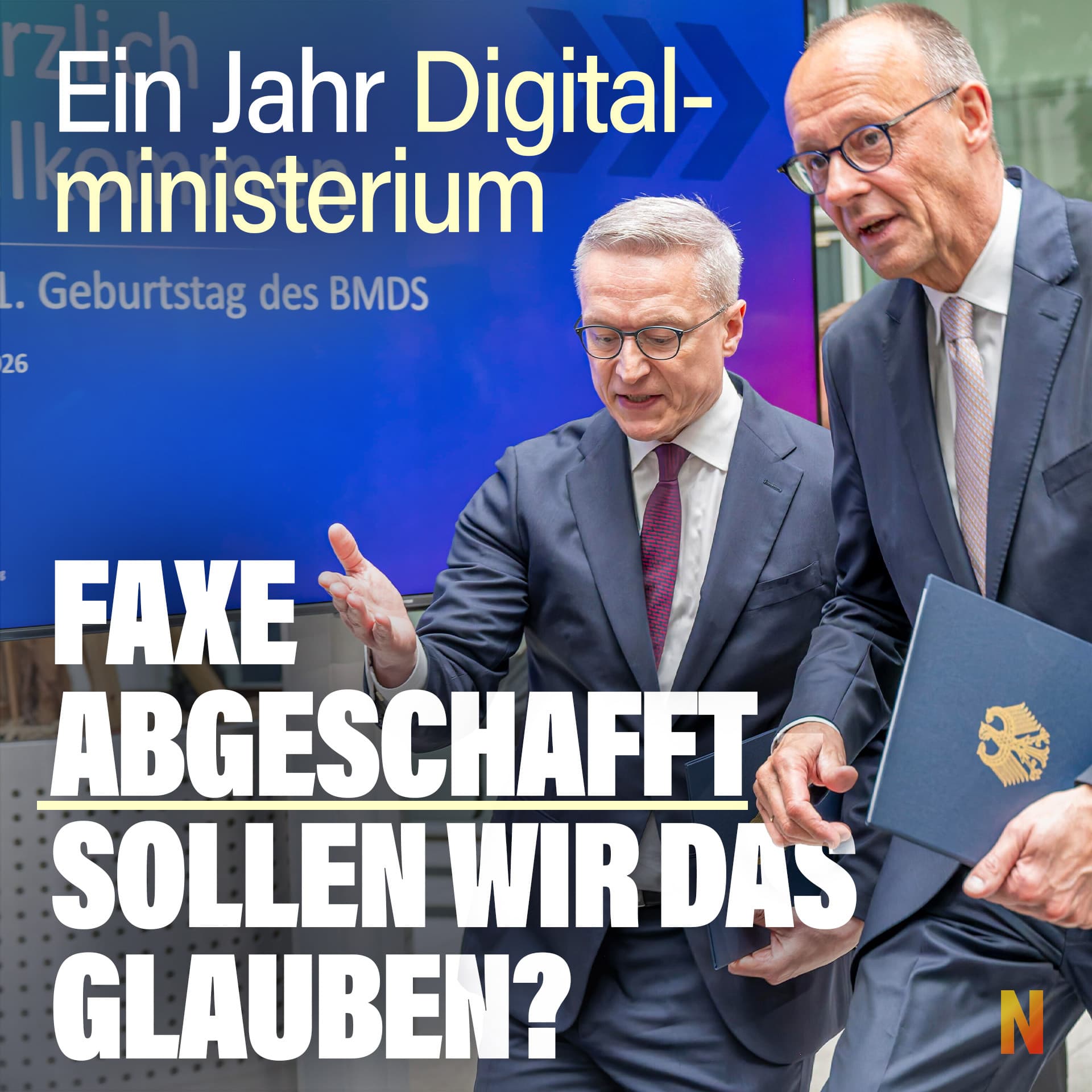 Ein Jahr Digitalministerium: Faxe abgeschafft – sollen wir das glauben?
