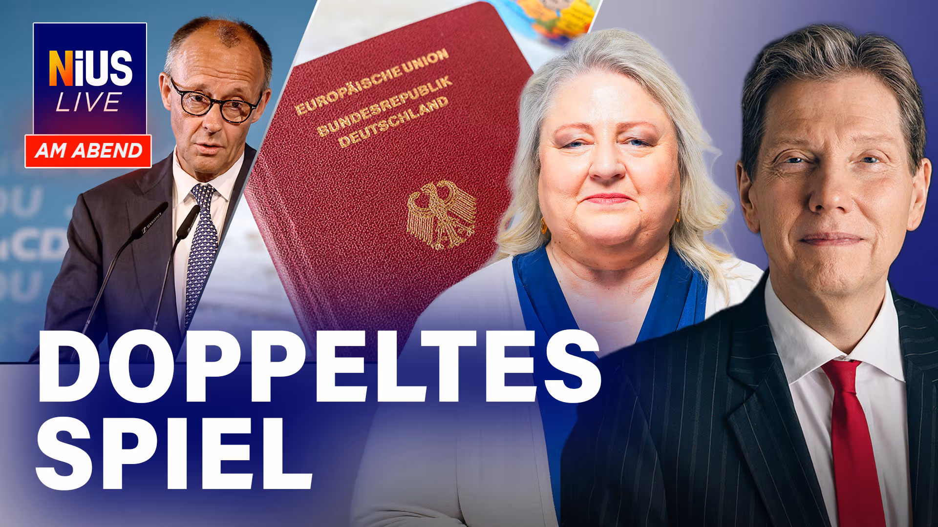 98 Prozent der Eingebürgerten behalten alten Pass I NIUS Live am Abend vom 02.06.26