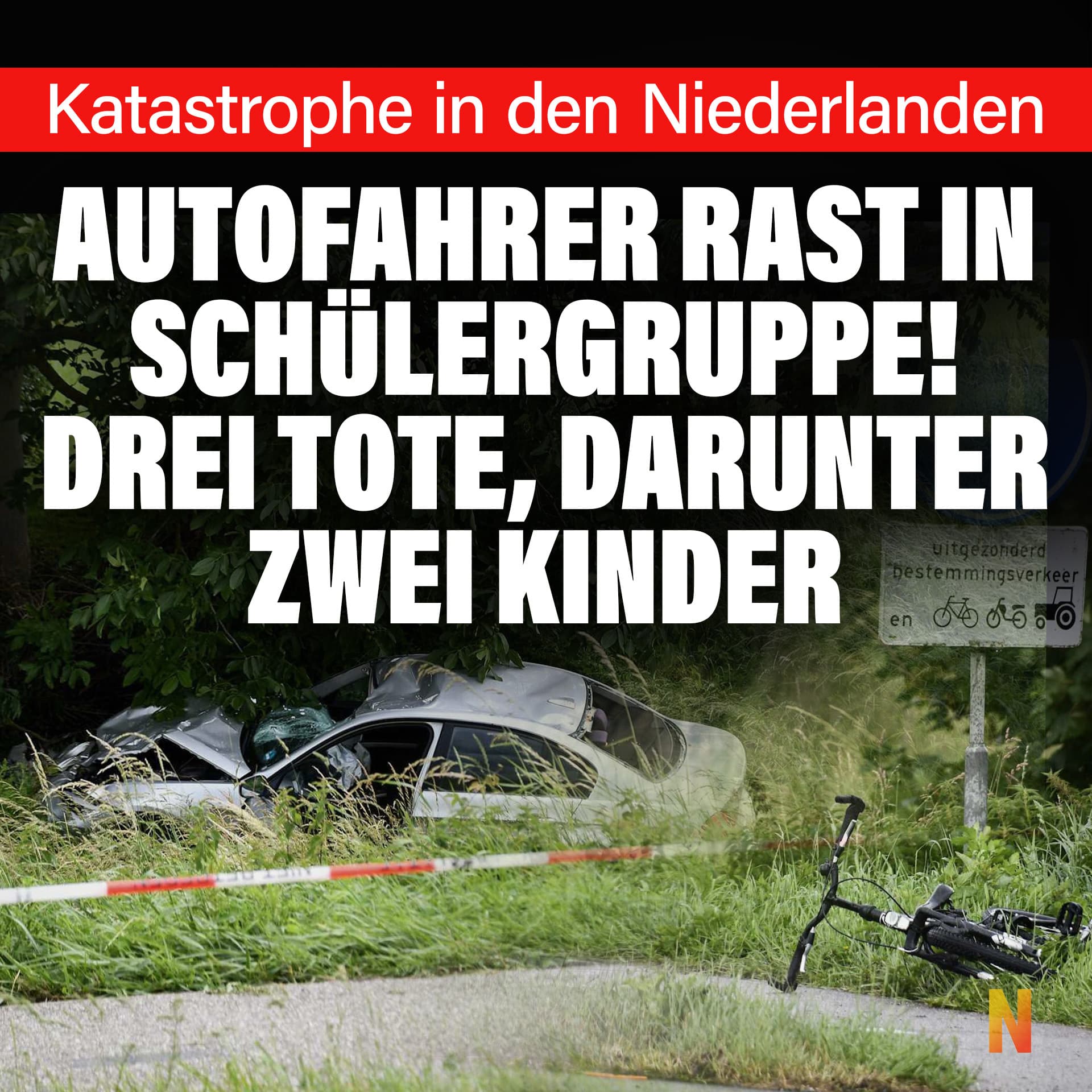 Autofahrer rast in Schülergruppe! Drei Tote, darunter zwei Kinder