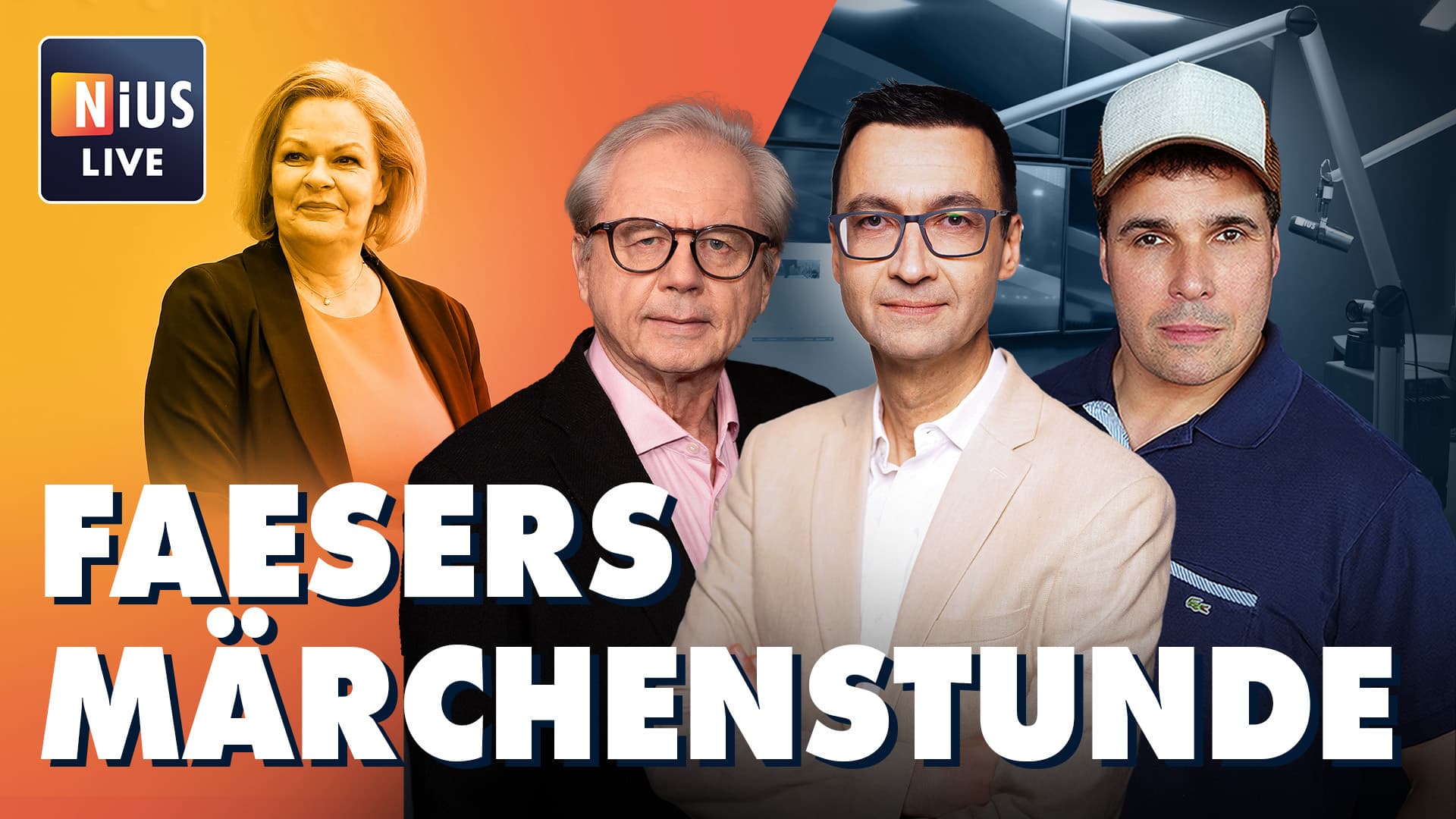 Das war NIUS Live: Faesers Märchenstunde, AfD auf Allzeithoch