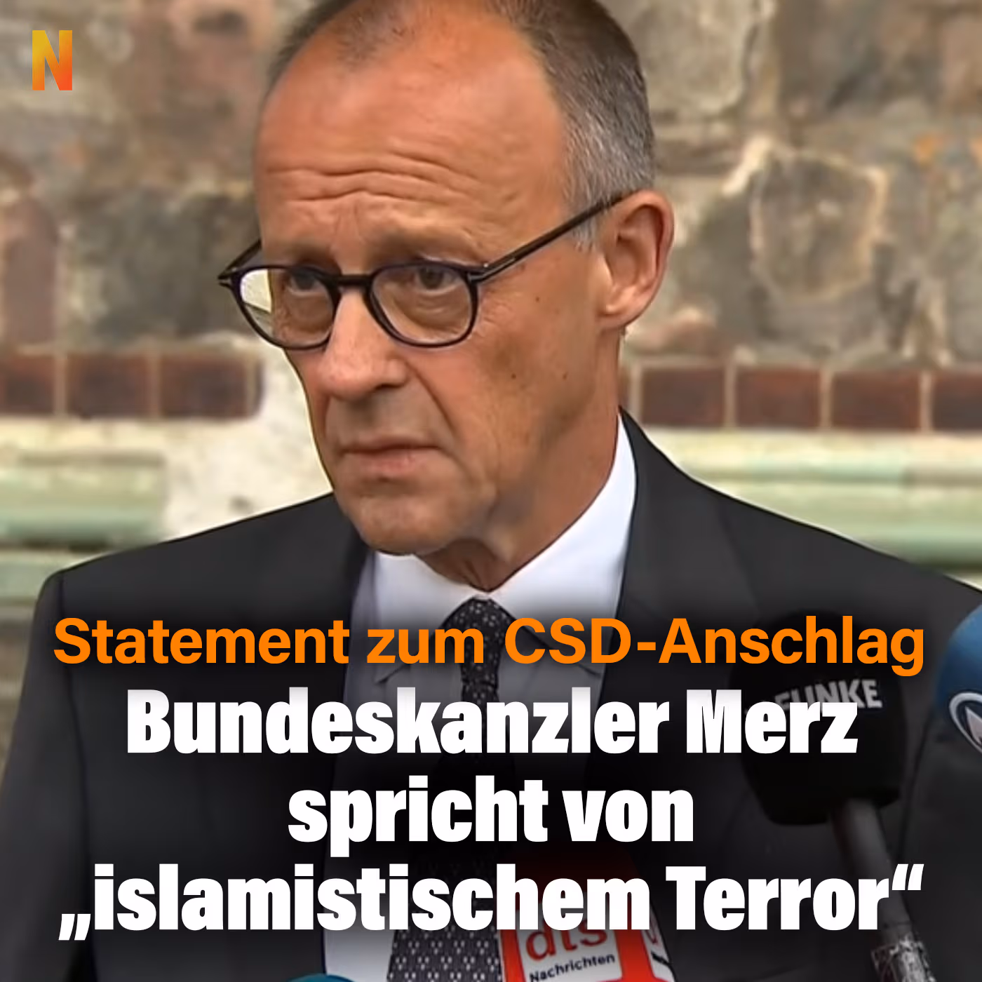 Nach CSD-Anschlag: Merz spricht von „islamistischem Terror“ und kündigt Konsequenzen an