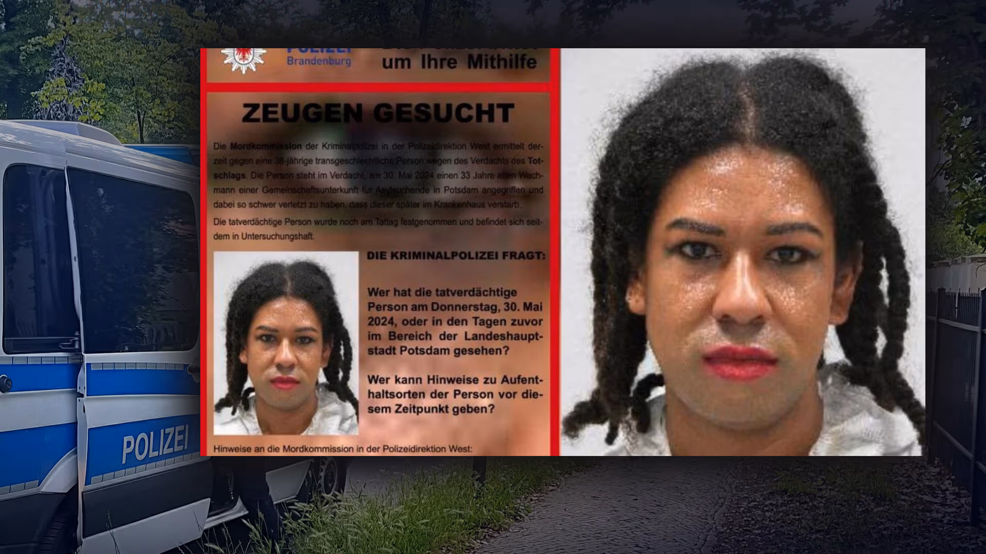 Nach Tötung von syrischem Wachmann in Potsdam: Trans-„Cleopatra“ zu 13 Jahren Haft verurteilt