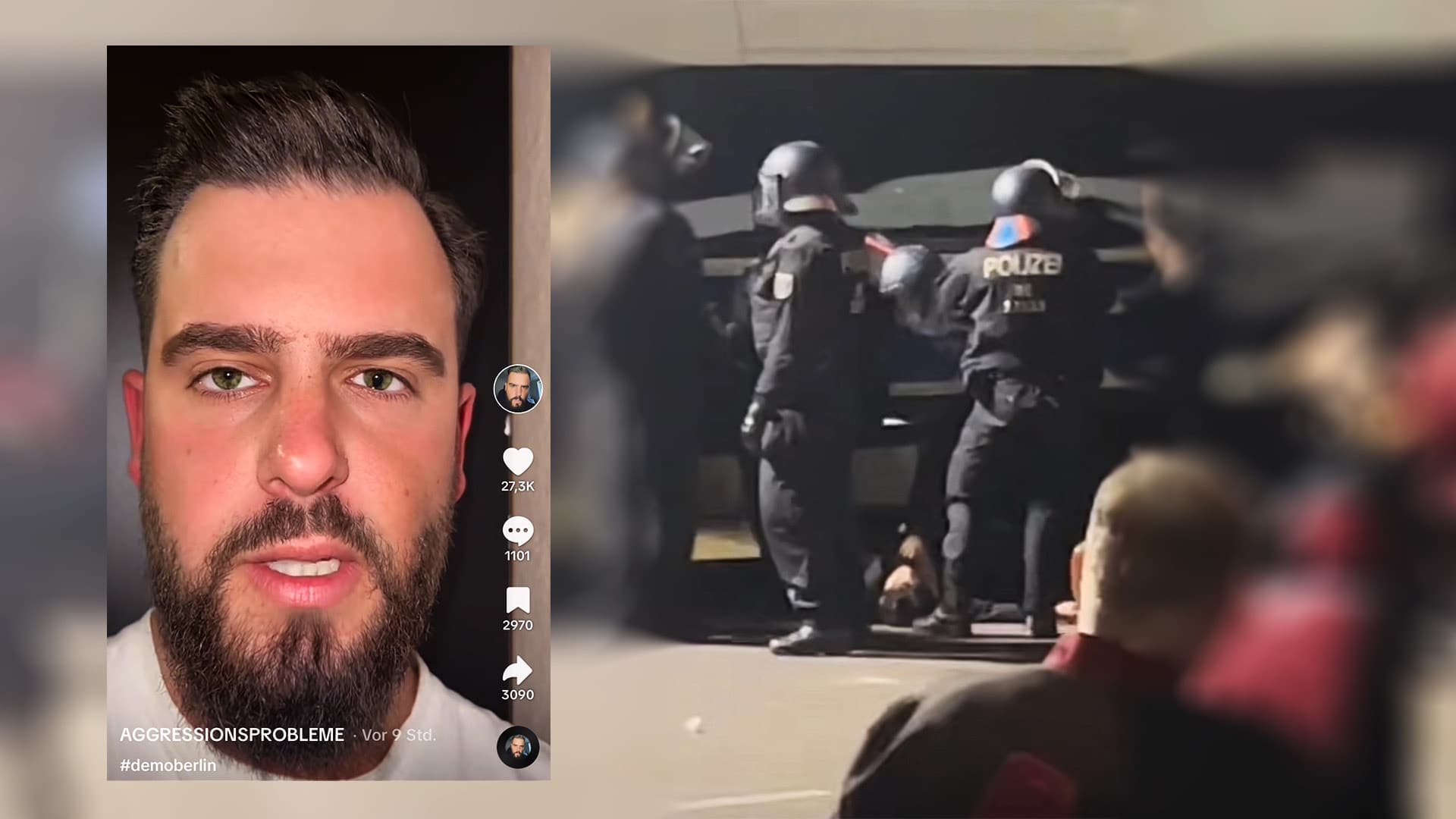 Kind „schwer verletzt“ durch Polizei-Gewalt: TikTok-Star verbreitet gefährliches Gerücht zu Berliner Palästina-Demos