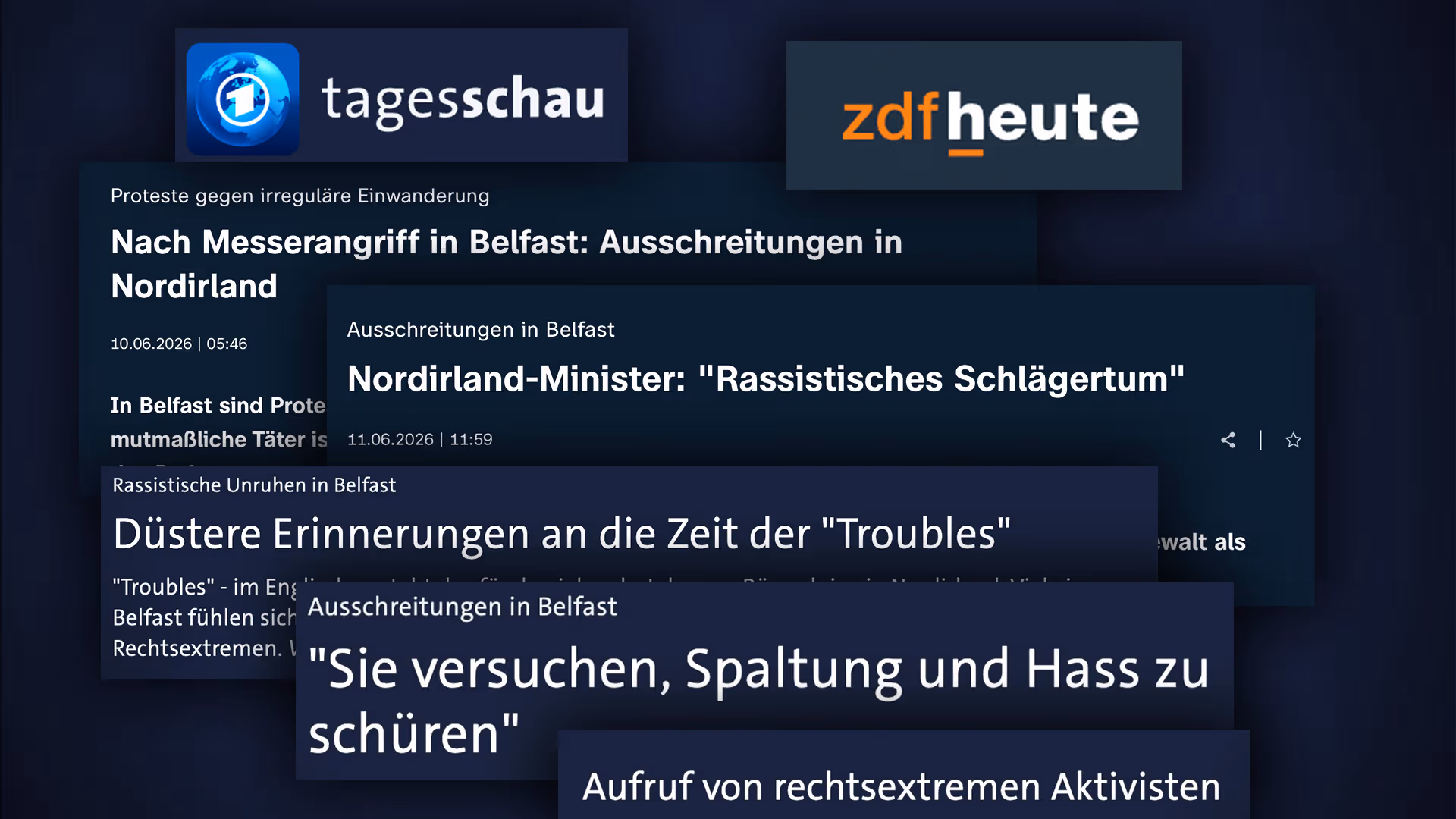 ARD und ZDF über Belfast: Wie eine öffentliche Hinrichtung zur Randnotiz wird