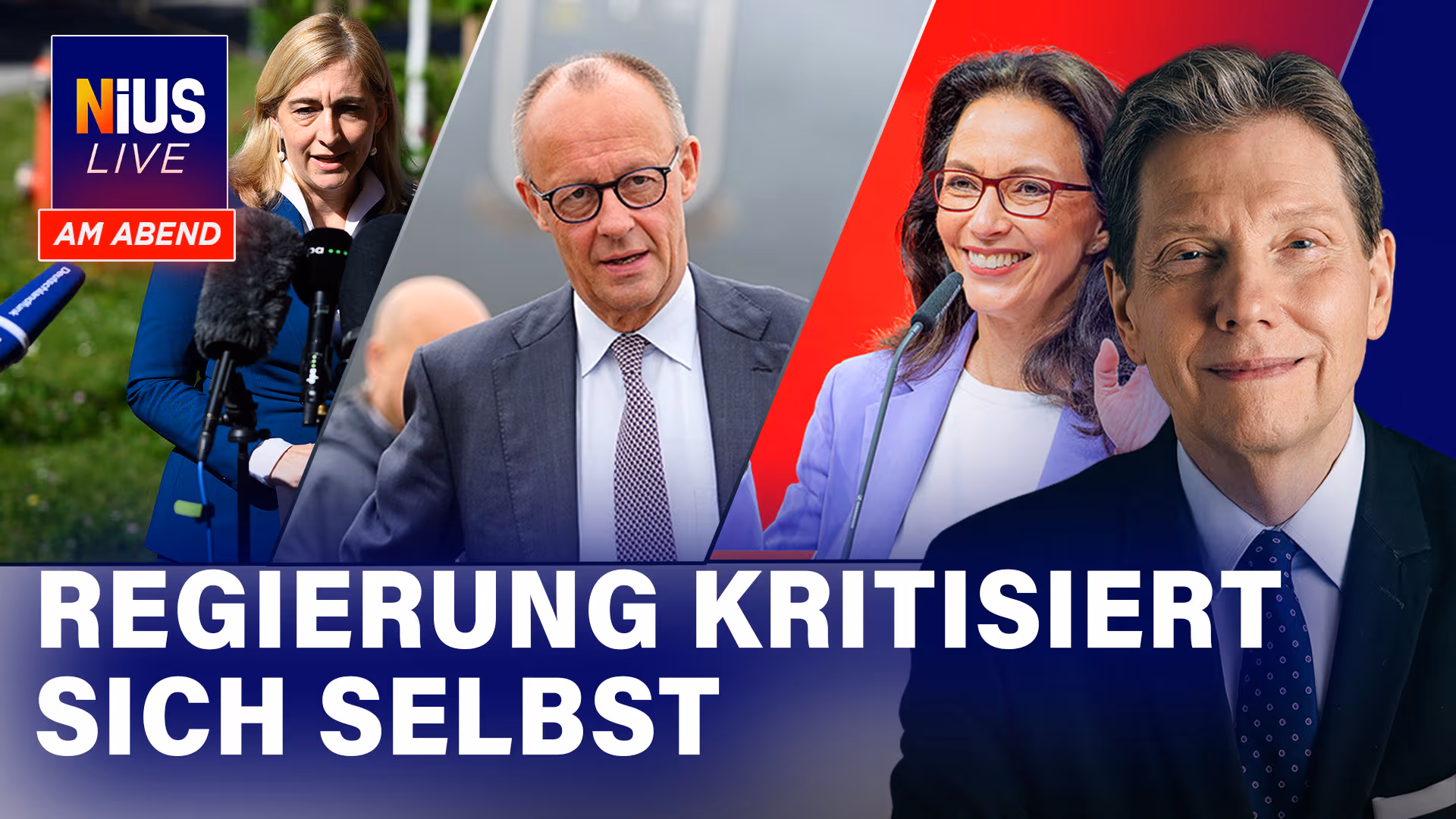 Rentenreform-Pläne sorgen für Streit in der Regierung I NIUS Live am Abend vom 05.06.2026