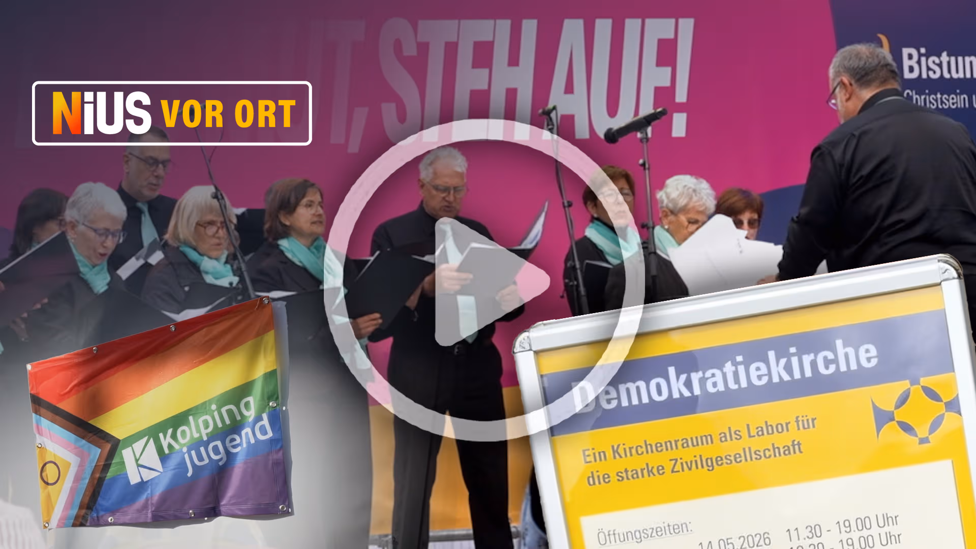 Prideflaggen, Sado-Maso und Demokratie-Nachhilfe: Katholikentag versinkt in linken Vielfaltsfantasien