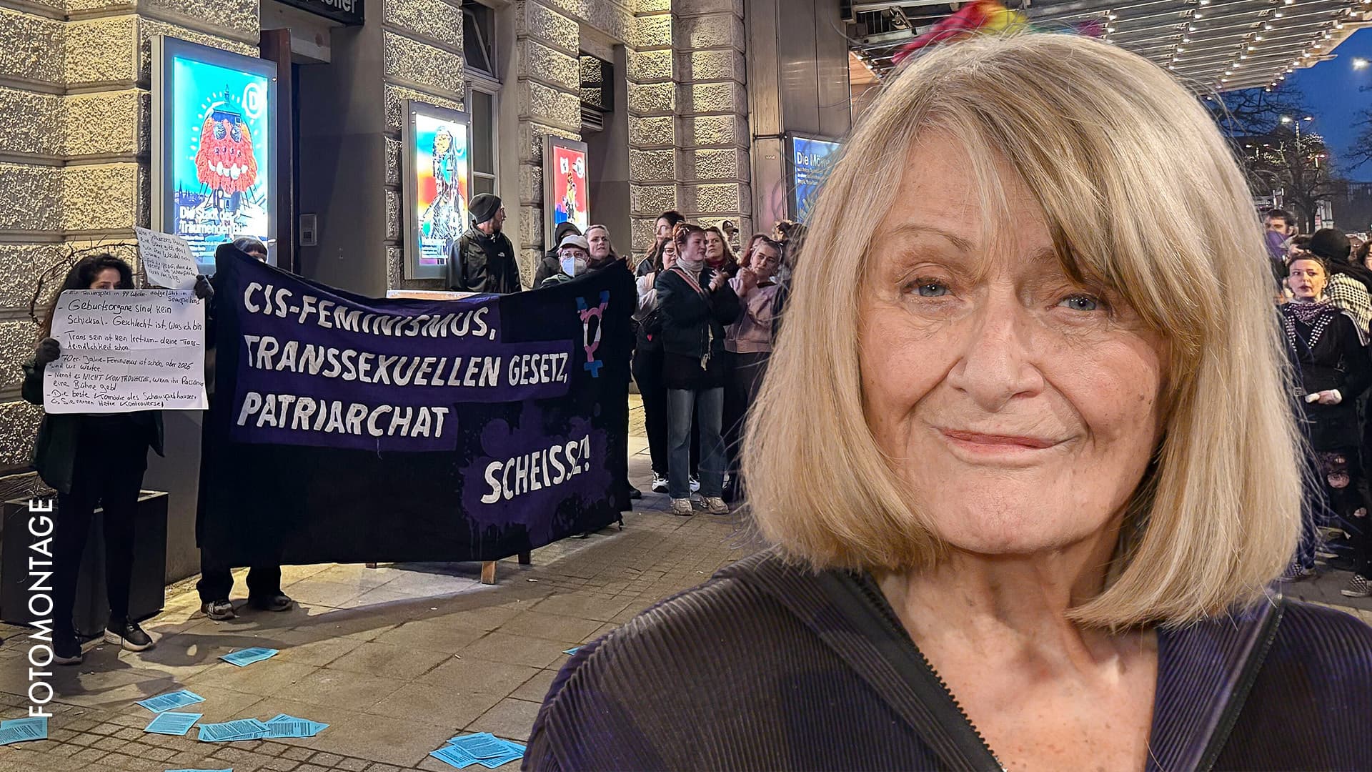 Bei Alice-Schwarzer-Lesung: Tumulte im Hamburger Schauspielhaus