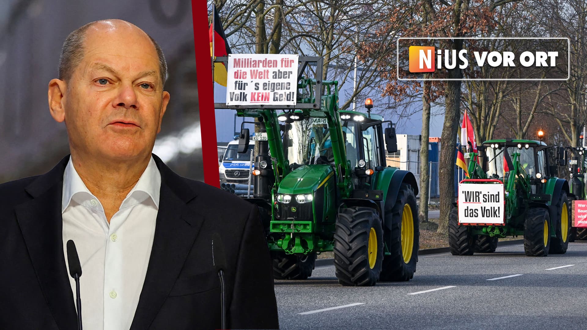 Kanzler in Cottbus: Kein Kontakt zu Demonstranten – Scholz scholzt sich um die Bauern rum!