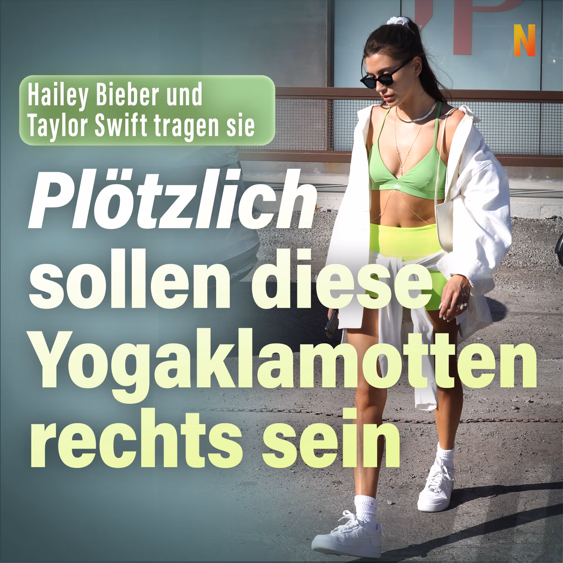 Plötzlich sollen diese Yogaklamotten rechts sein