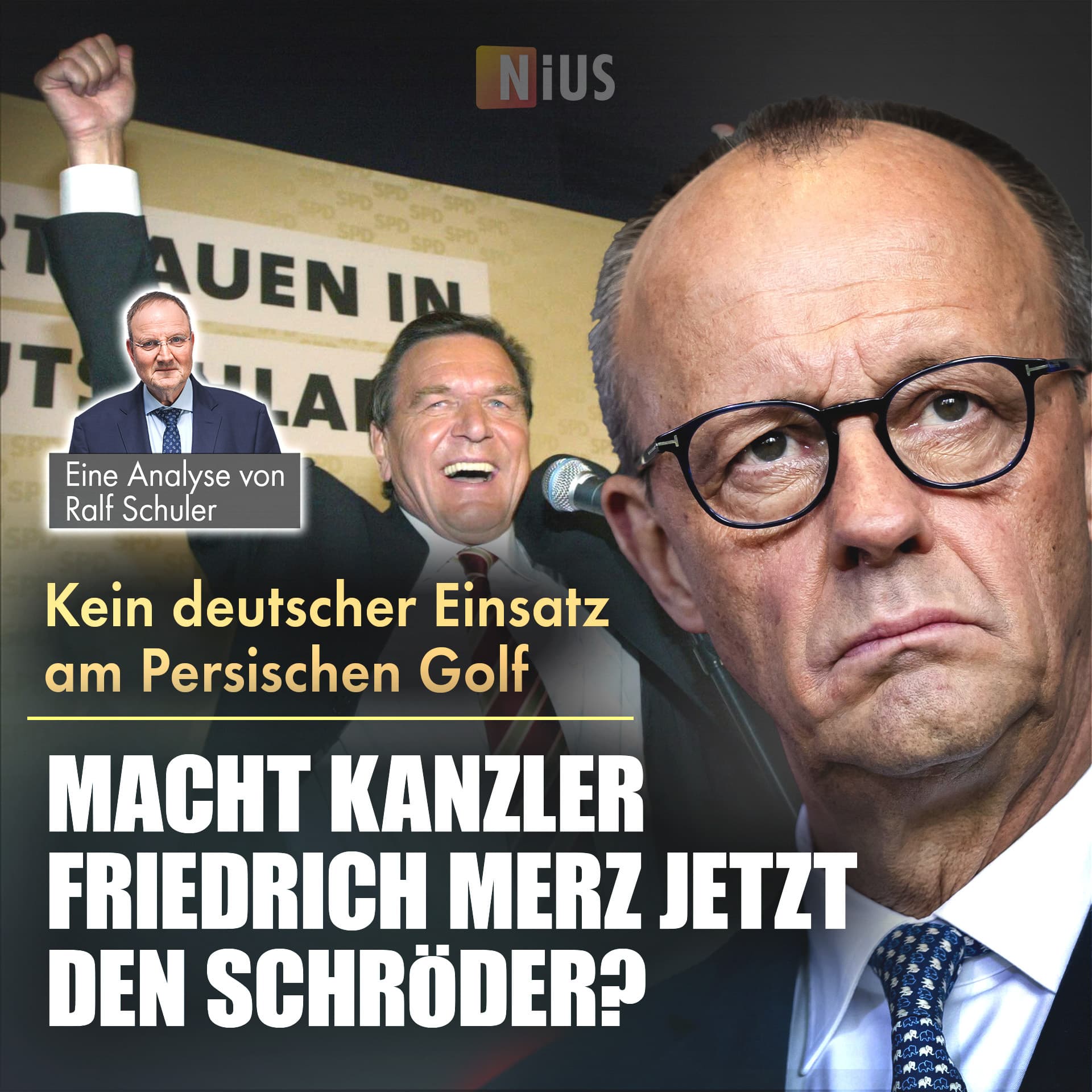 Kein deutscher Einsatz am Persischen Golf: Macht Kanzler Friedrich Merz (CDU) jetzt den Schröder?