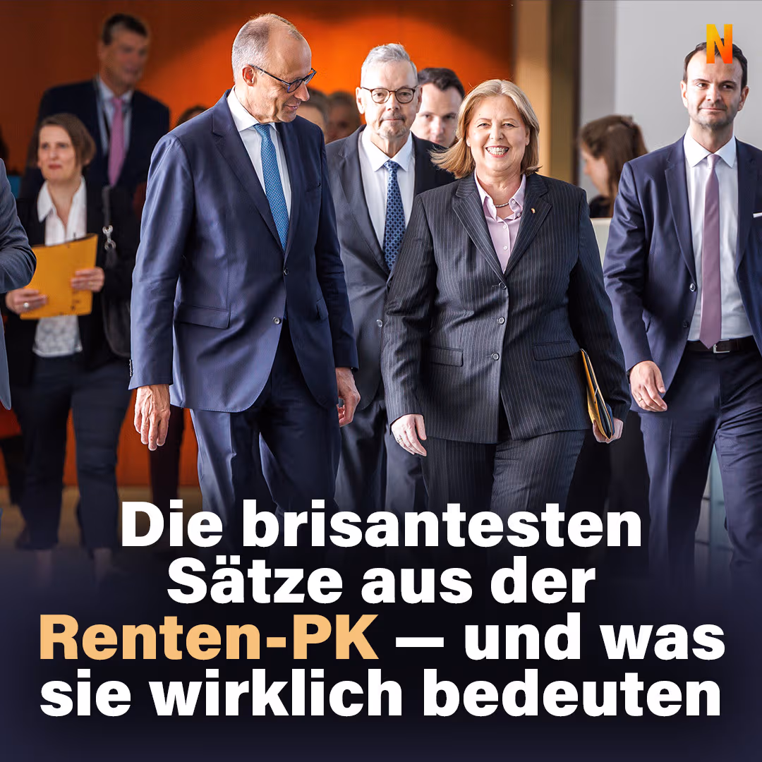 Die brisantesten Sätze aus der Renten-PK – und was sie wirklich bedeuten