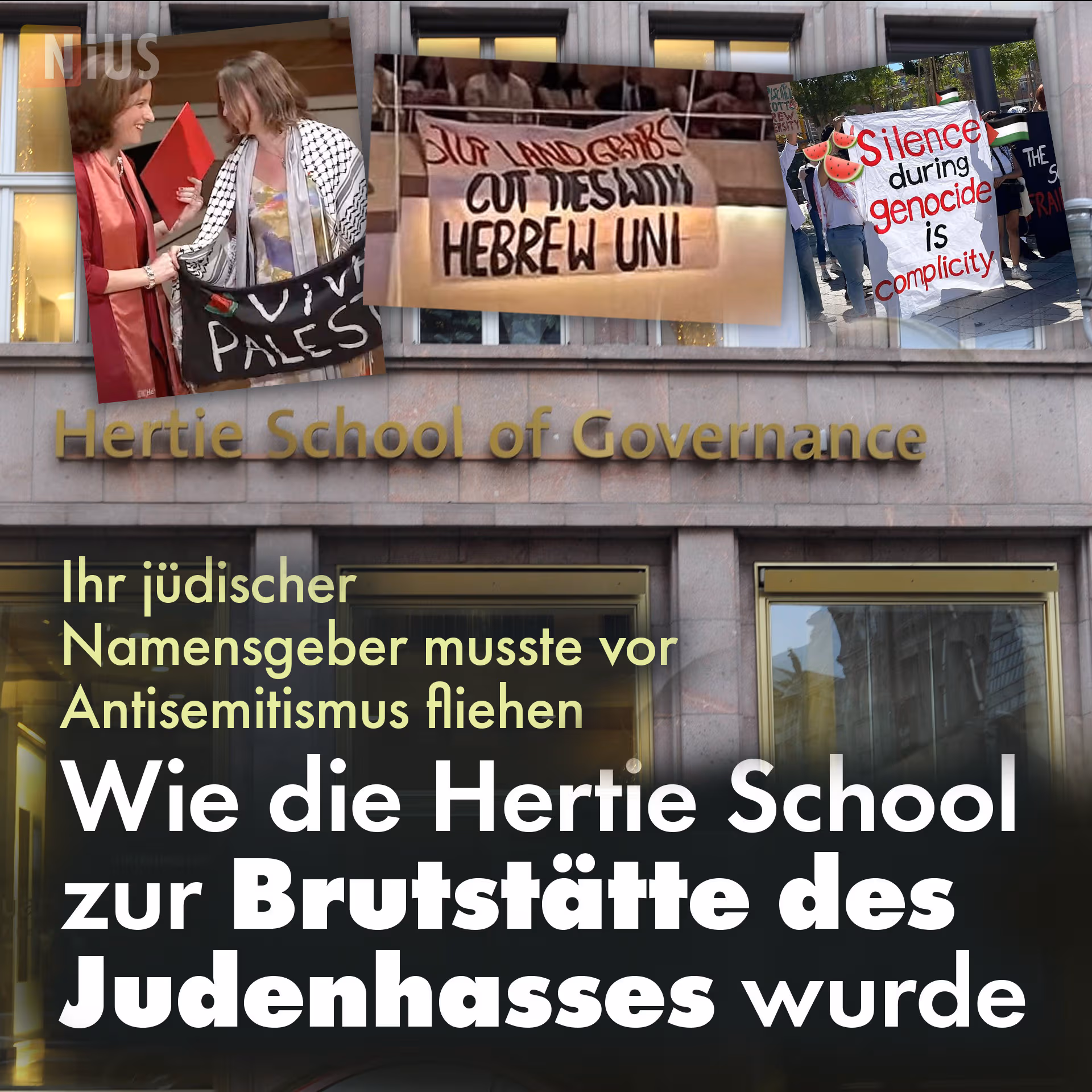 Hertie-Gründer floh vor Nazi-Terror – seine Uni ist jetzt Brutstätte für Judenhasser