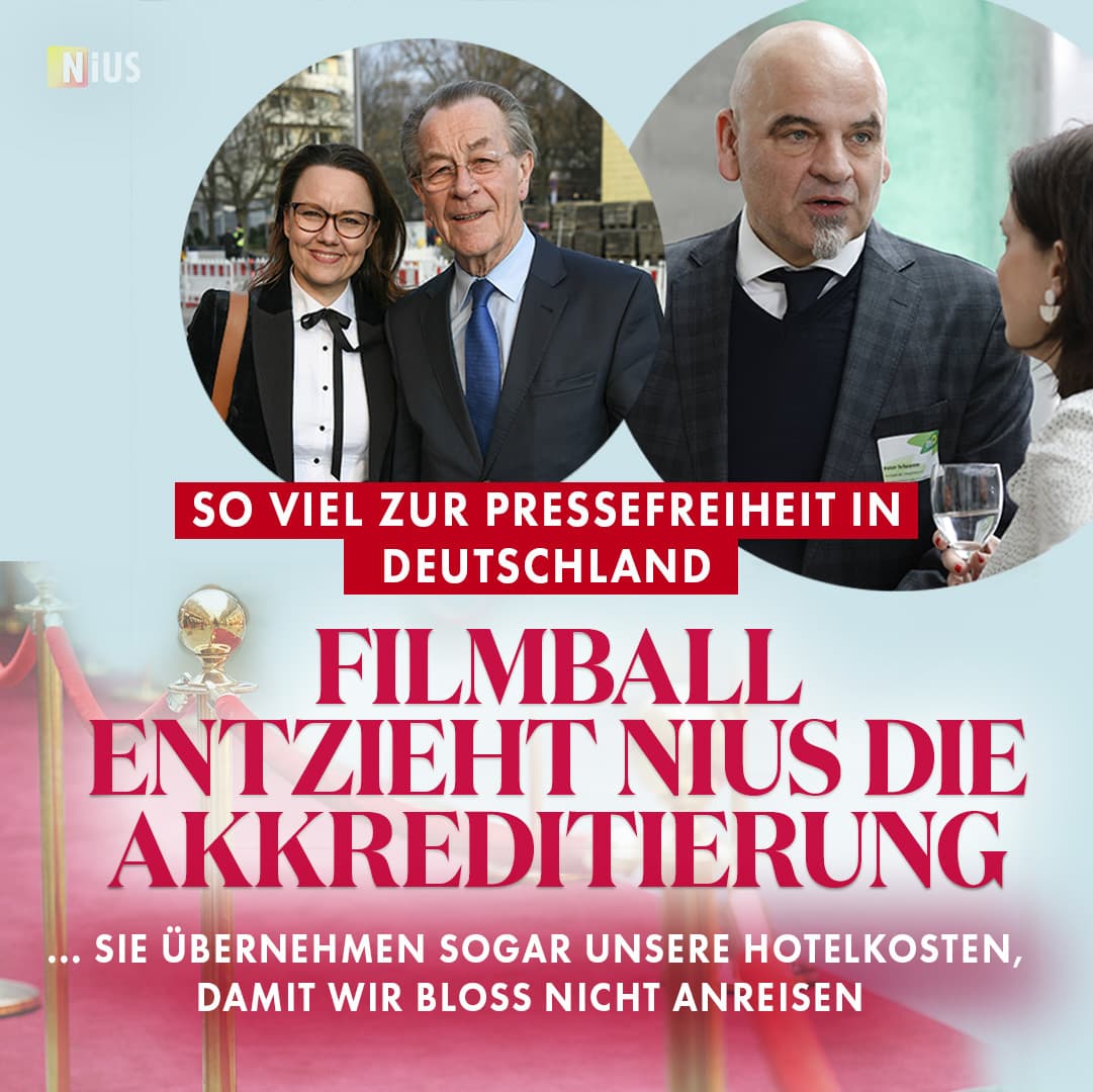 So viel zur Pressefreiheit in Deutschland: Filmball entzieht NIUS die Akkreditierung