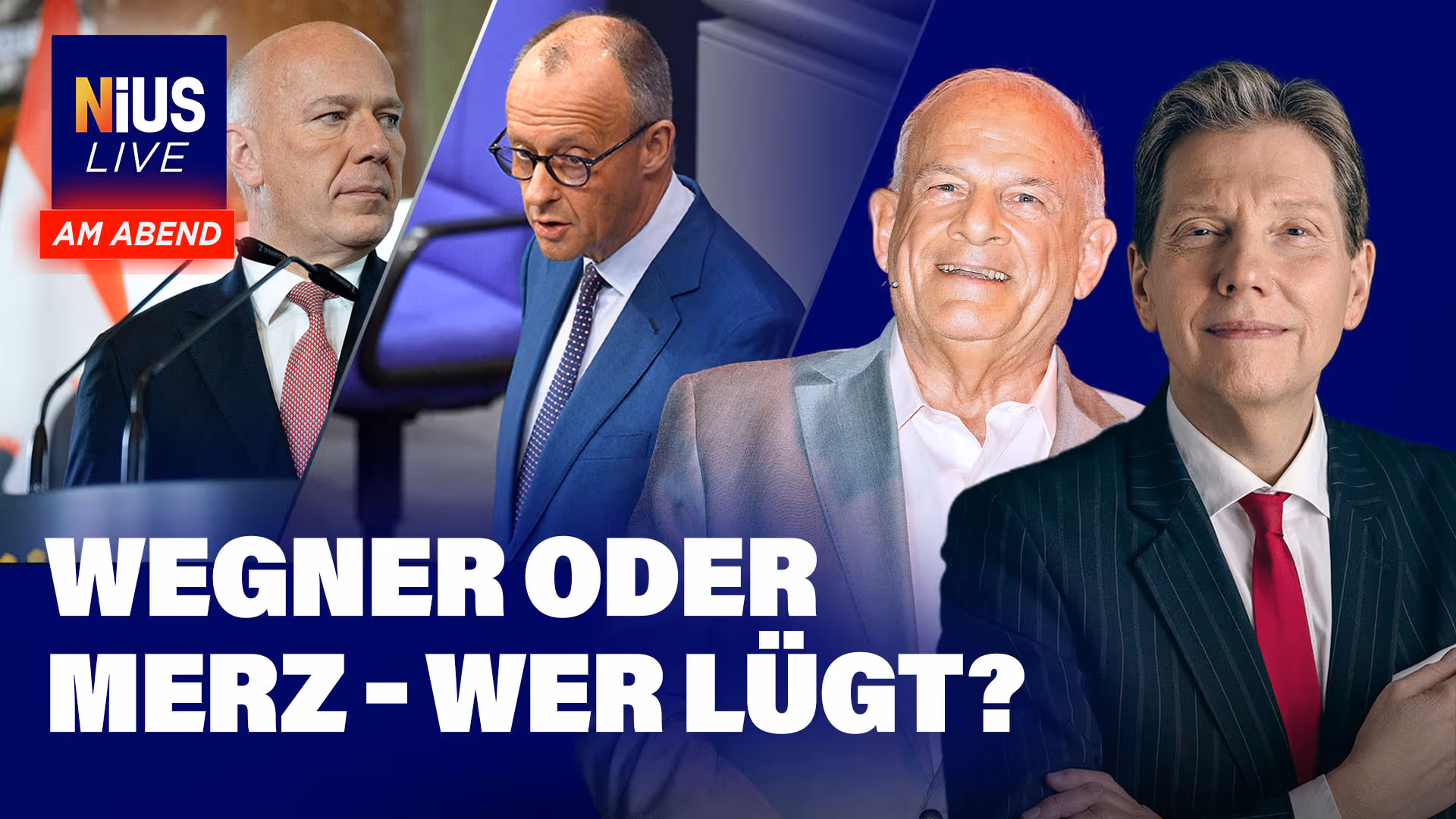 So denkt Peter Hahne über das Lügendoppel Wegner/Merz I NIUS Live am Abend am 13.07.2026