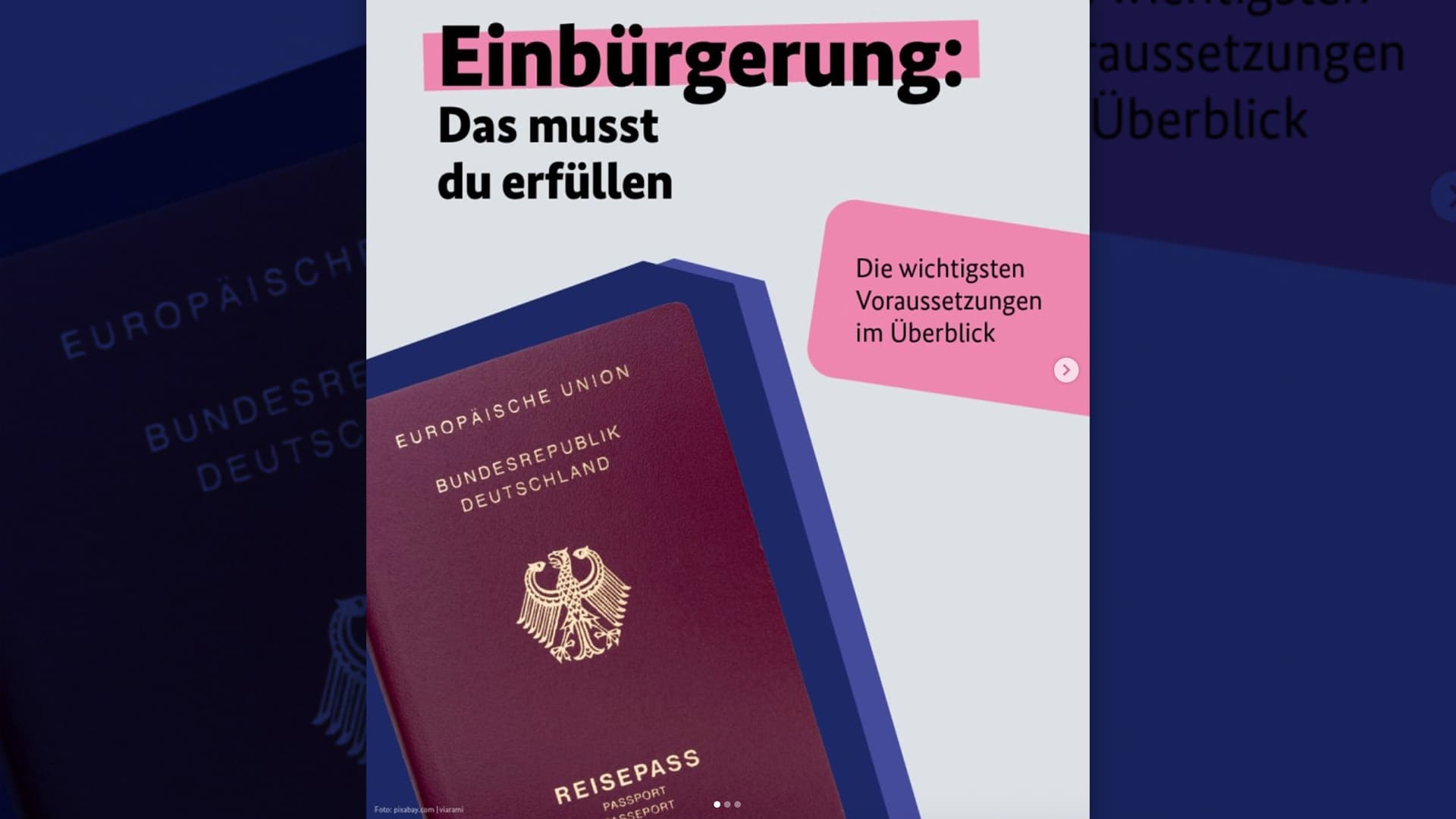 Bundesregierung wirbt für Einbürgerung und deutschen Pass