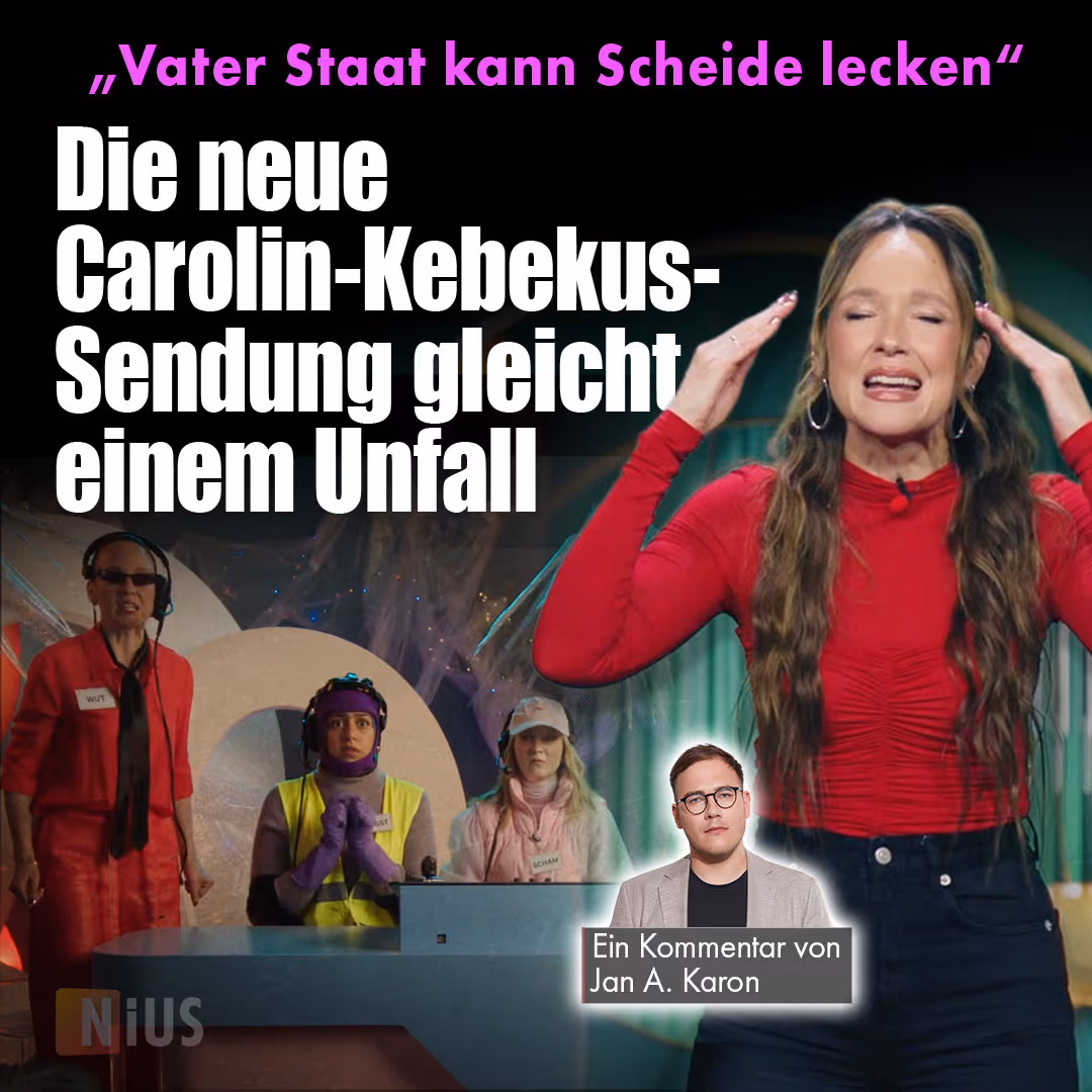 „Vater Staat kann Scheide lecken“: Die neue Carolin-Kebekus-Sendung gleicht einem Unfall