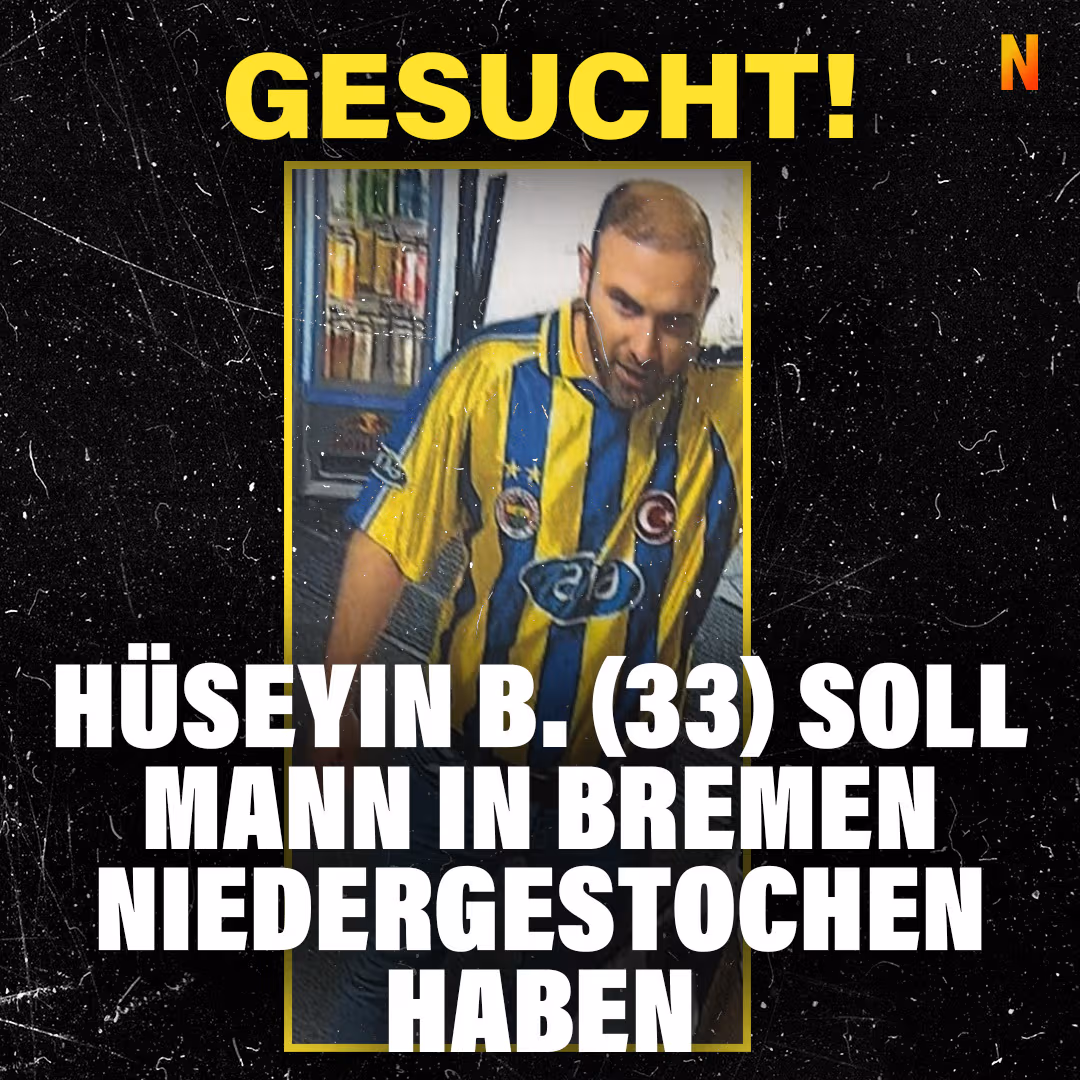 Gesucht! Hüseyin B. (33) soll Mann in Bremen niedergestochen haben