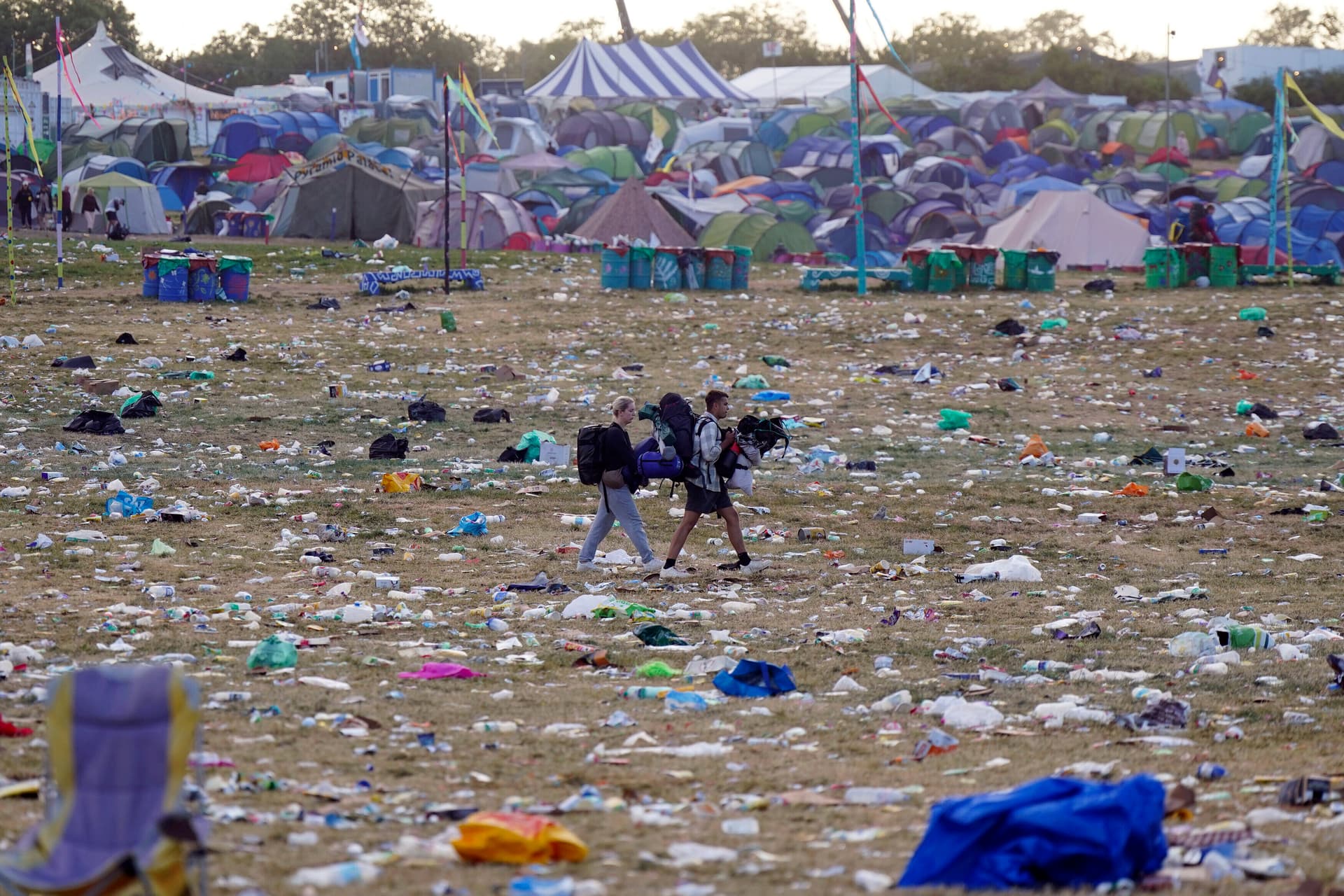 Glastonbury-Festival: Das Müll-Schlachtfeld der Umwelt-Aktivisten