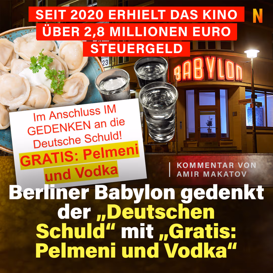Berliner Kino gedenkt der „Deutschen Schuld” mit „Gratis: Pelmeni und Vodka”