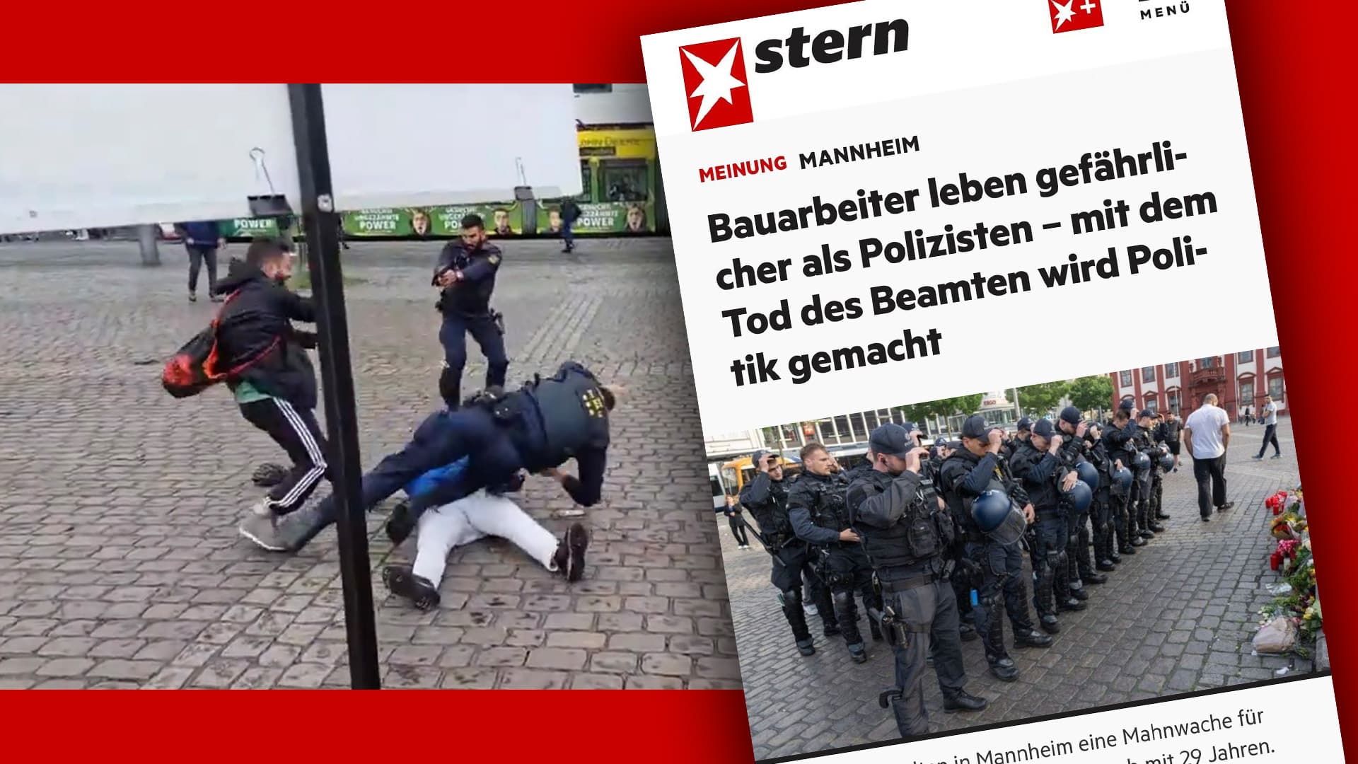 Stern verhöhnt toten Polizisten Rouven L.: „Bauarbeiter leben gefährlicher als Polizisten“