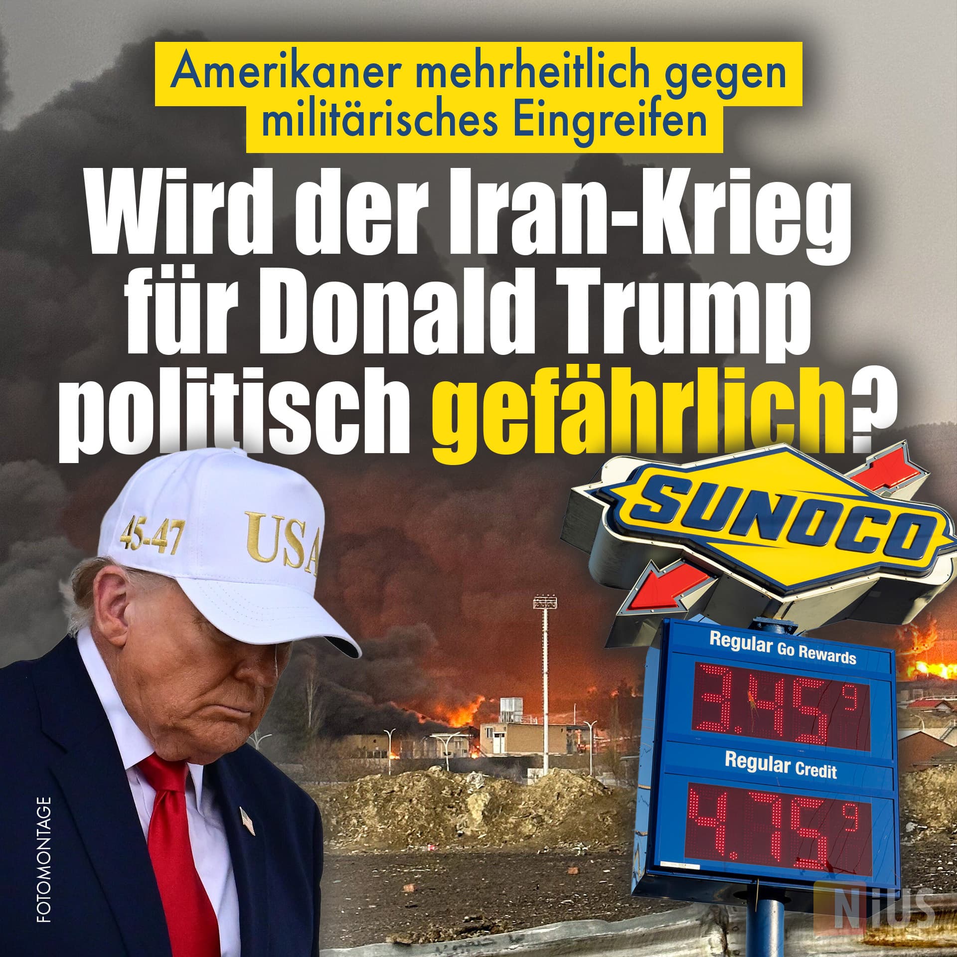 Amerikaner mehrheitlich gegen militärisches Eingreifen: Wird der Iran-Krieg für Donald Trump politisch gefährlich?