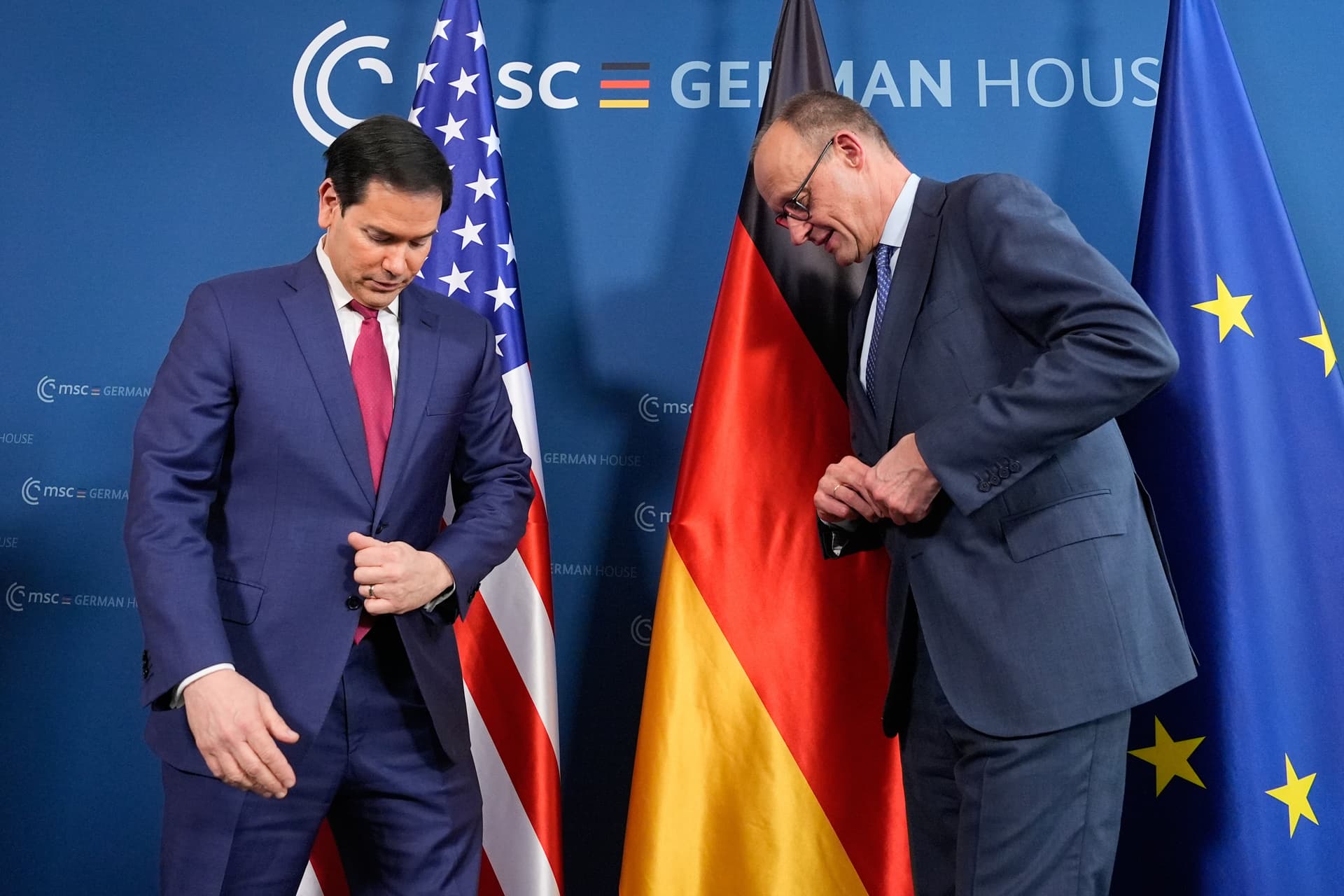 Merz zu Standing Ovations für US-Außenminister Rubio auf Sicherheitskonferenz : „Ich hätte mich schwergetan, aufzustehen“
