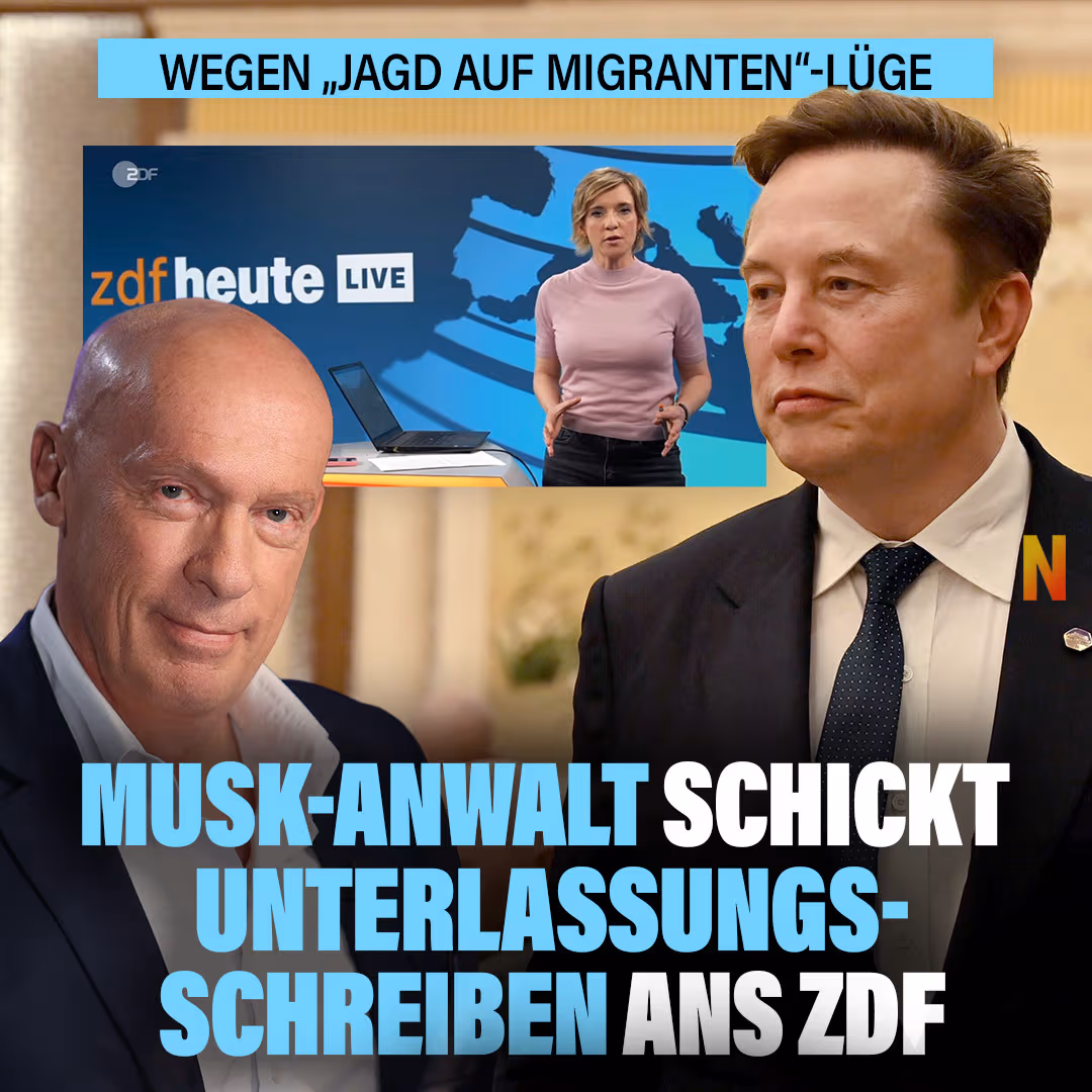 „Jagd auf Migranten“-Lüge: Musk-Anwalt schickt Unterlassungsschreiben ans ZDF