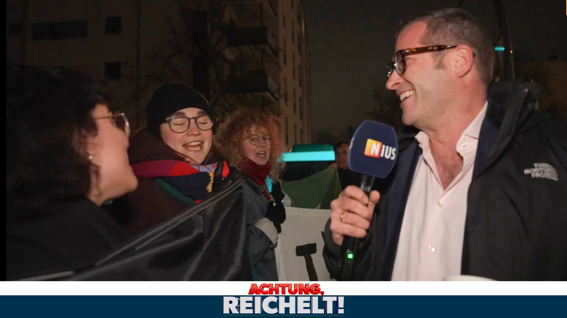 Reichelt crasht grüne Anti-Reichelt-Demo
