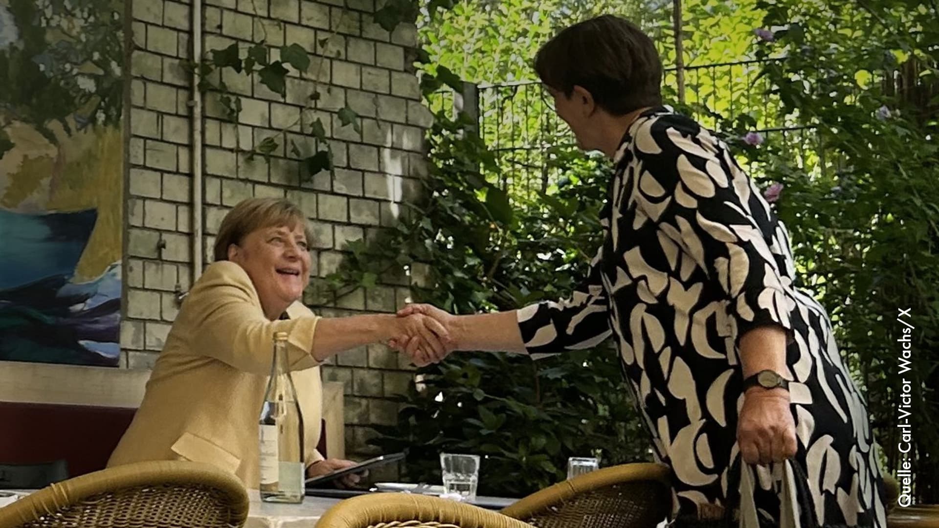 Während die Union in Umfragen abrutscht: CDU-Altkanzlerin Merkel geht mit Ex-SPD-Chefin Esken essen
