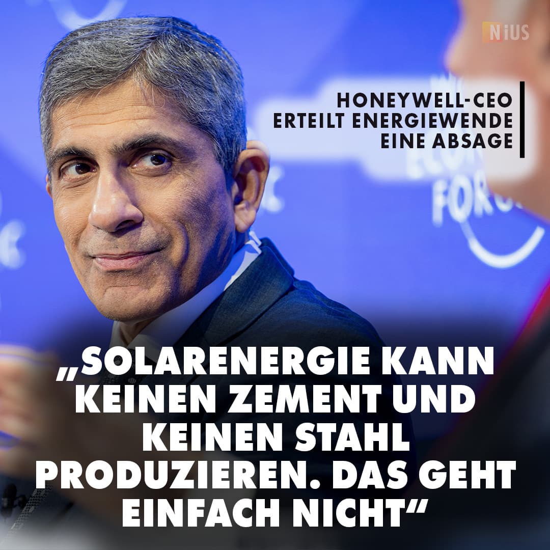 Honeywell-CEO erteilt Energiewende eine Absage: „Solarenergie kann keinen Stahl produzieren“