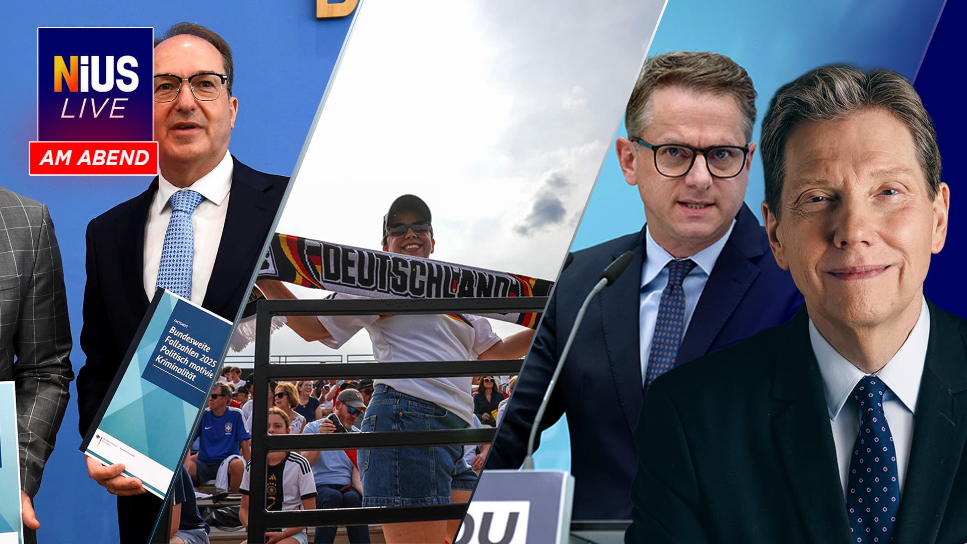 Jetzt bei NIUS Live am Abend: Zahl linker Gewalttaten um 43 Prozent gestiegen