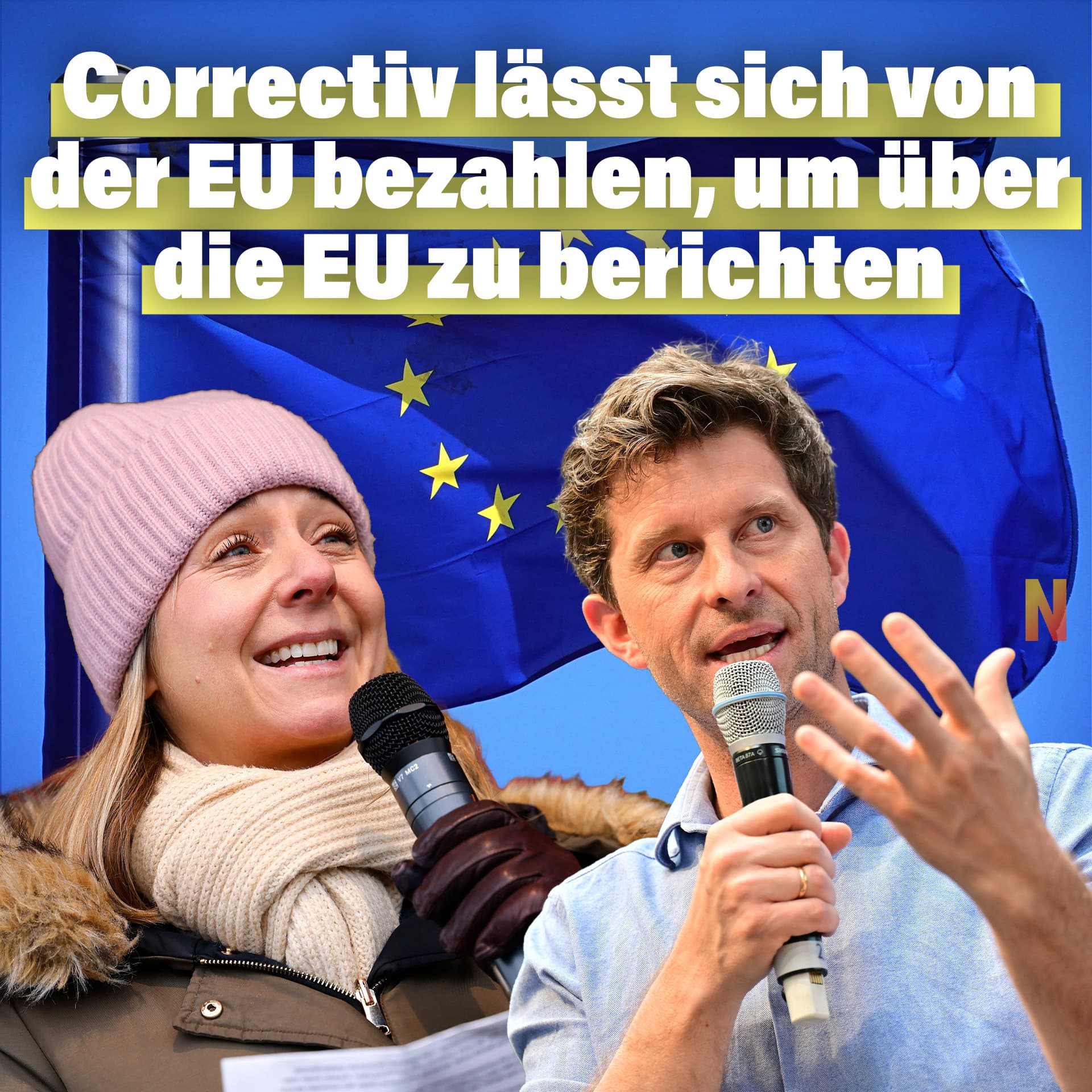 Correctiv lässt sich von der EU bezahlen, um über die EU zu berichten