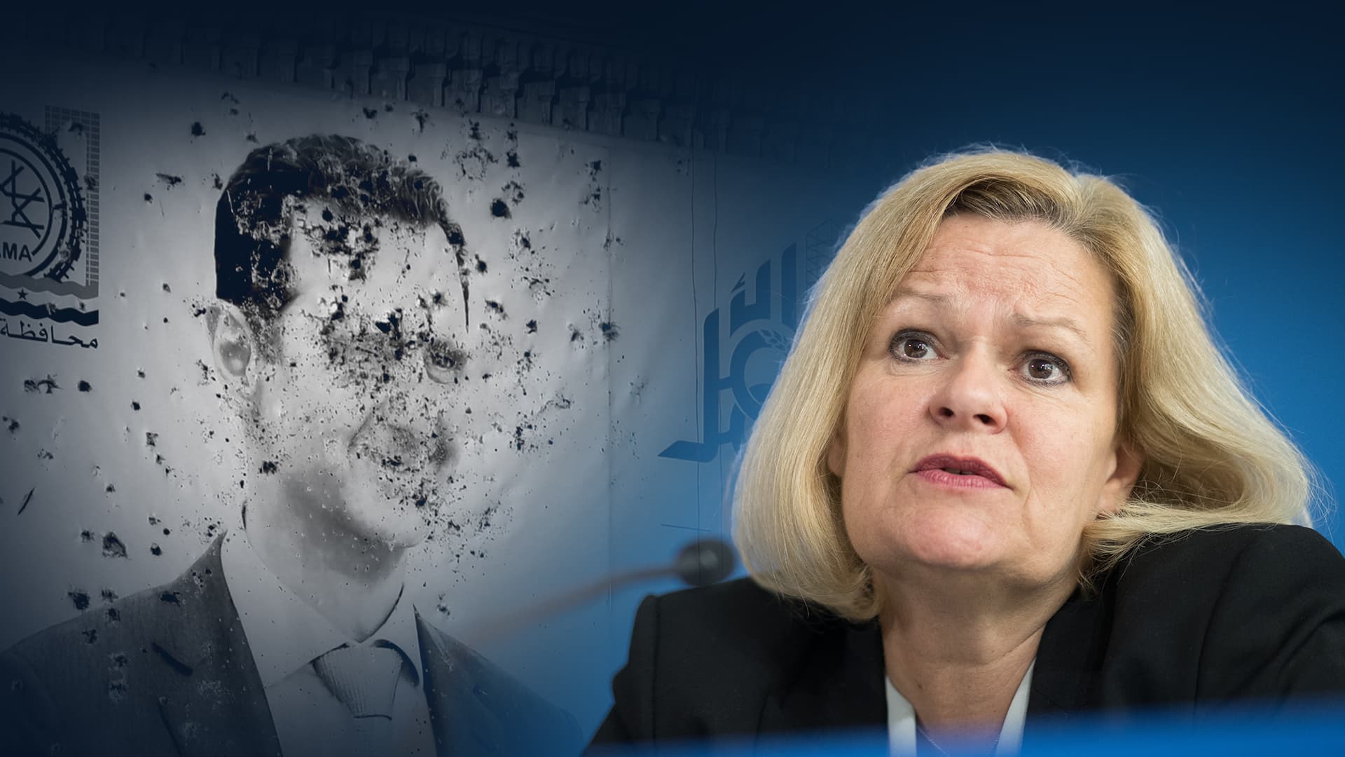 NIUS enttarnt die Ankündigung von Nancy Faeser: Aussetzung von Syrien-Asylanträgen klingt hart, aber bedeutet nichts