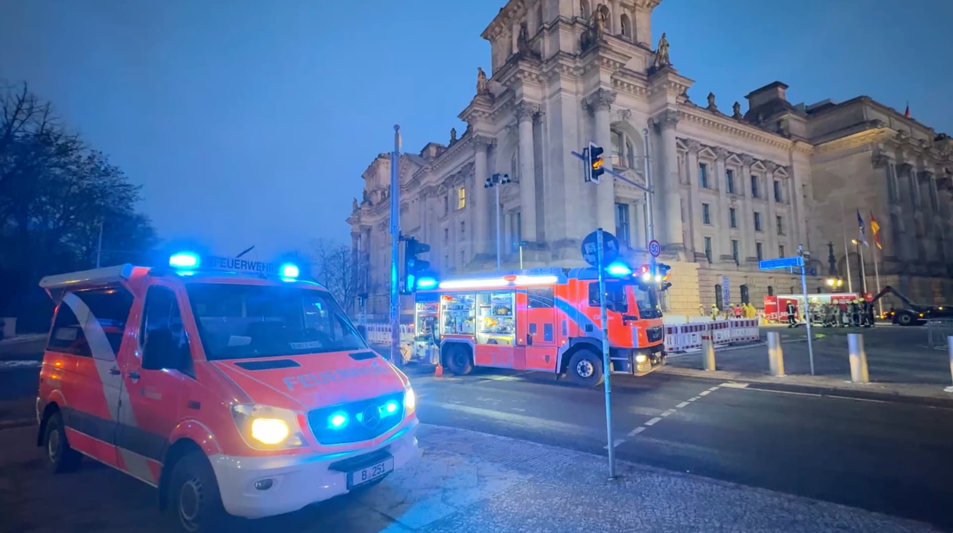 Gefahrenstoff ausgetreten! Großeinsatz im Reichstagsgebäude