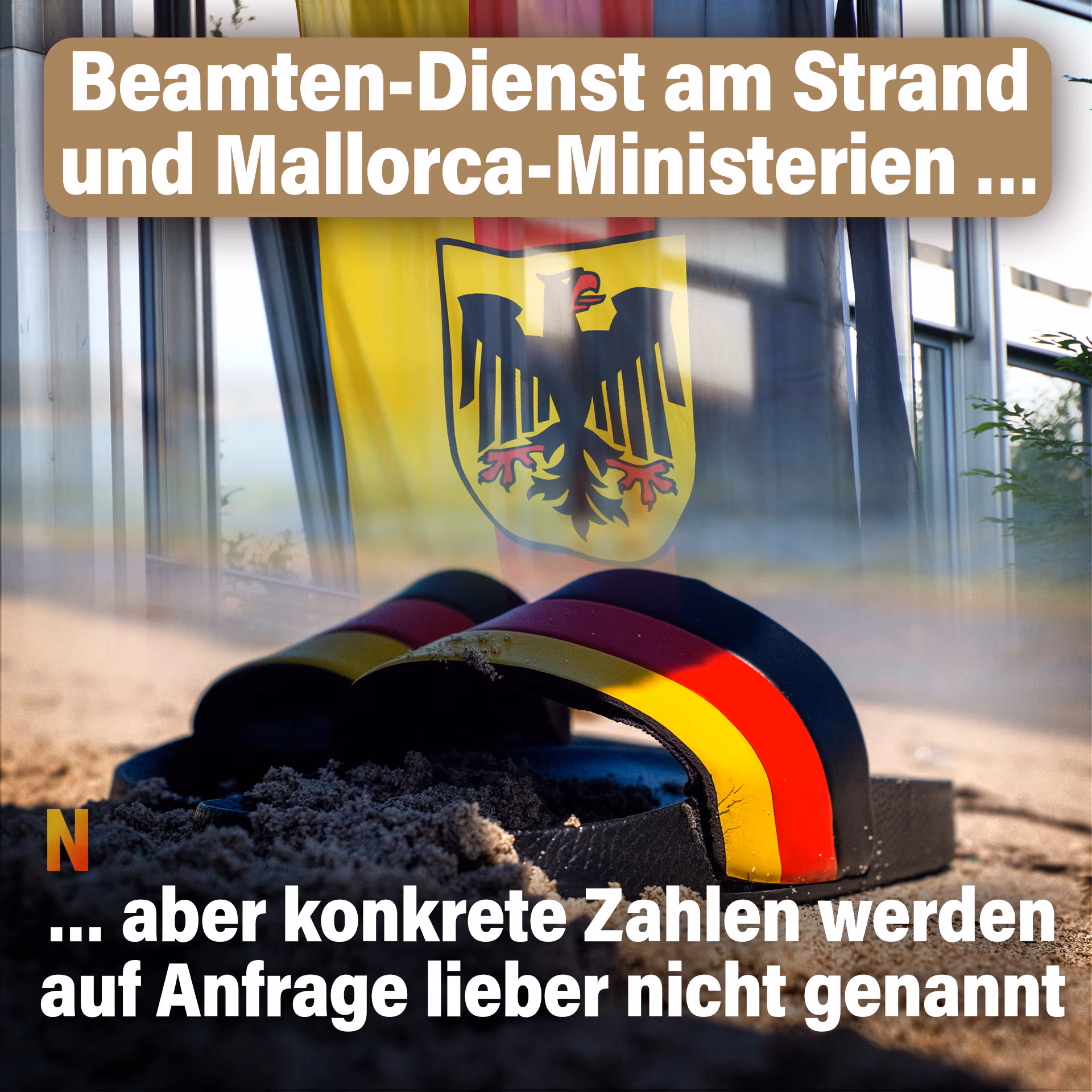 Beamten-Dienst am Strand und Mallorca-Ministerien, aber konkrete Zahlen werden auf Anfrage lieber nicht genannt