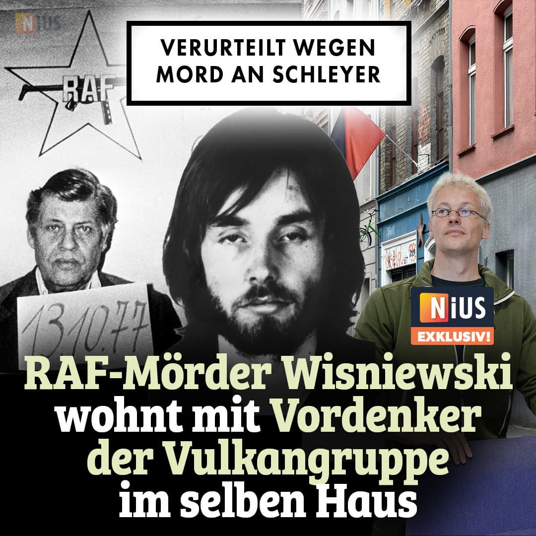 Verurteilt wegen Mord an Schleyer: RAF-Mörder Wisniewski wohnt mit Vordenker der Vulkangruppe im selben Haus