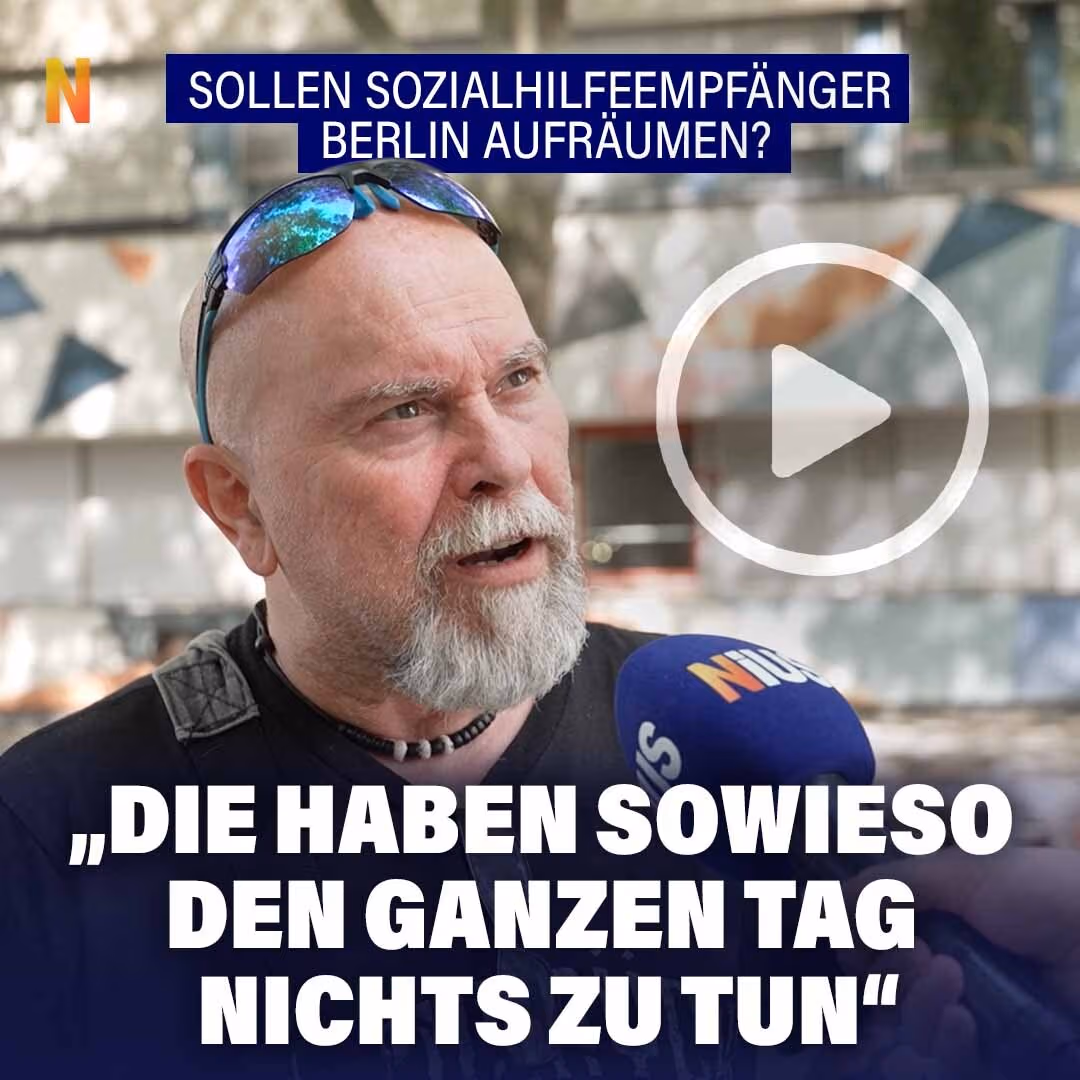Sollen Sozialhilfeempfänger Berlin aufräumen? „Die haben sowieso den ganzen Tag nichts zu tun“