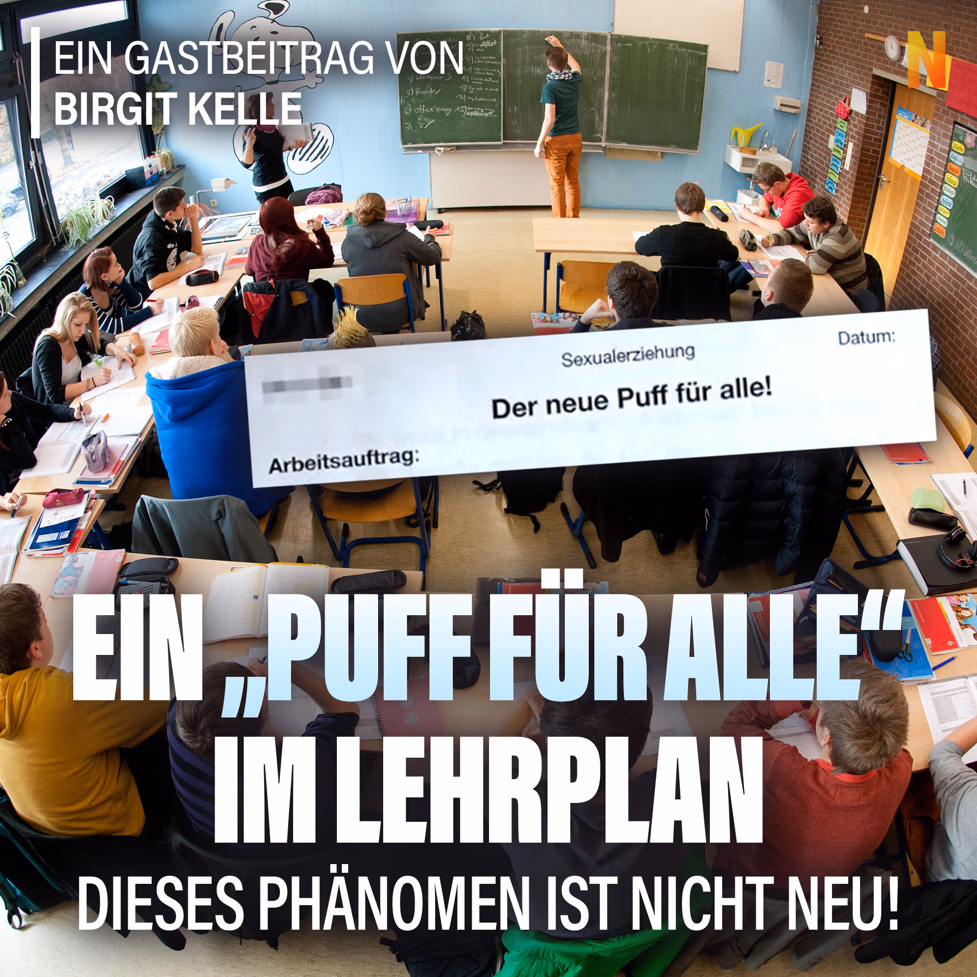 Ein „Puff für alle” im Lehrplan: Dieses Phänomen ist nicht neu!