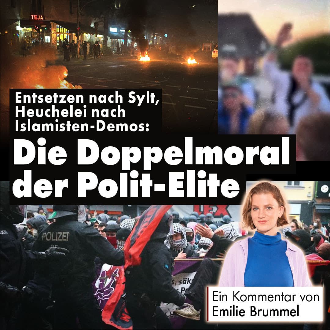 Entsetzen nach Sylt, Heuchelei nach Islamisten-Demos: Die Doppelmoral der Polit-Elite